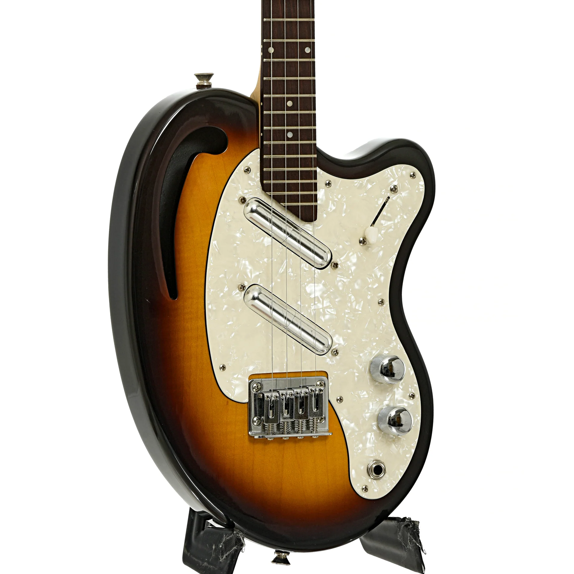Risa Tenor Electric Kidney Bean Ukulele (2000s) - Image 4