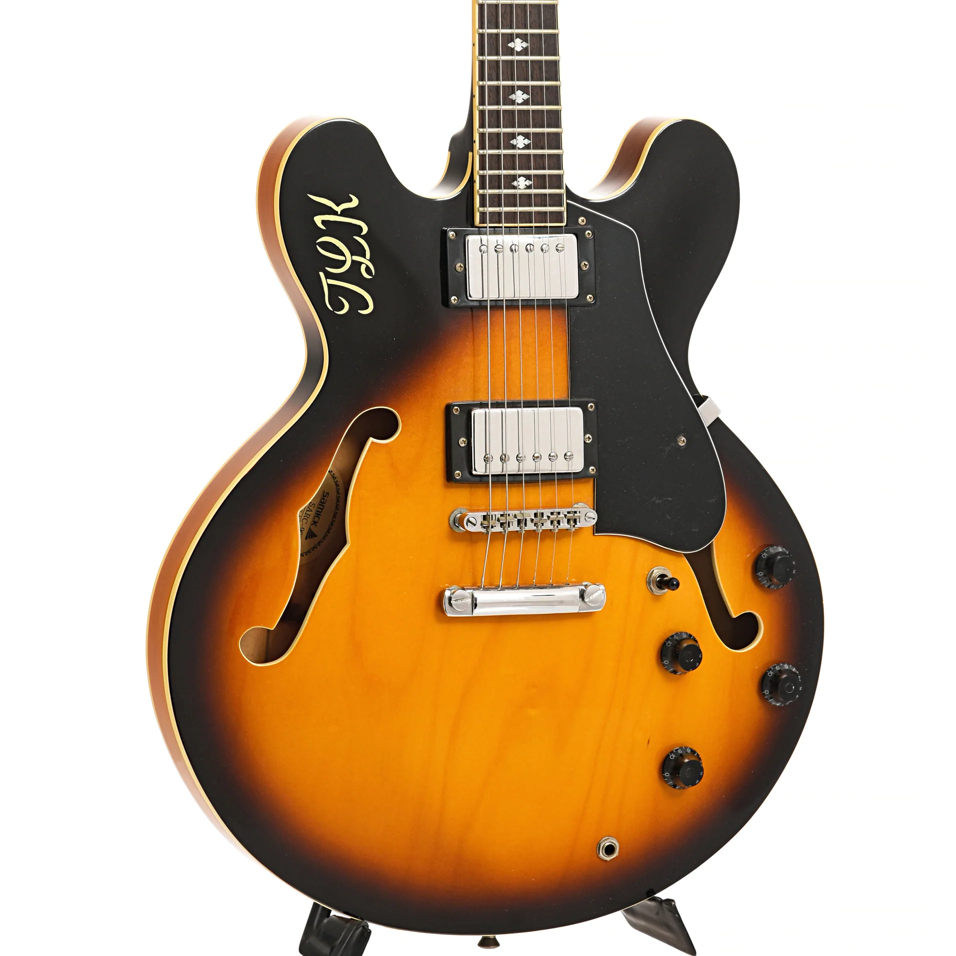 Samick SARC-902 Semi-Hollowbody Electric Guitar (1990) - Image 4