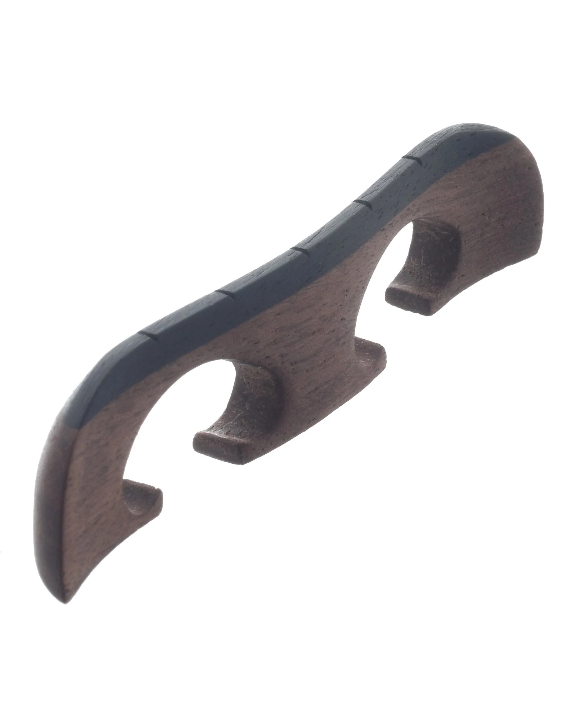 Sampson Wave Top Compensated Banjo Bridge, 5/8" Walnut - Image 2