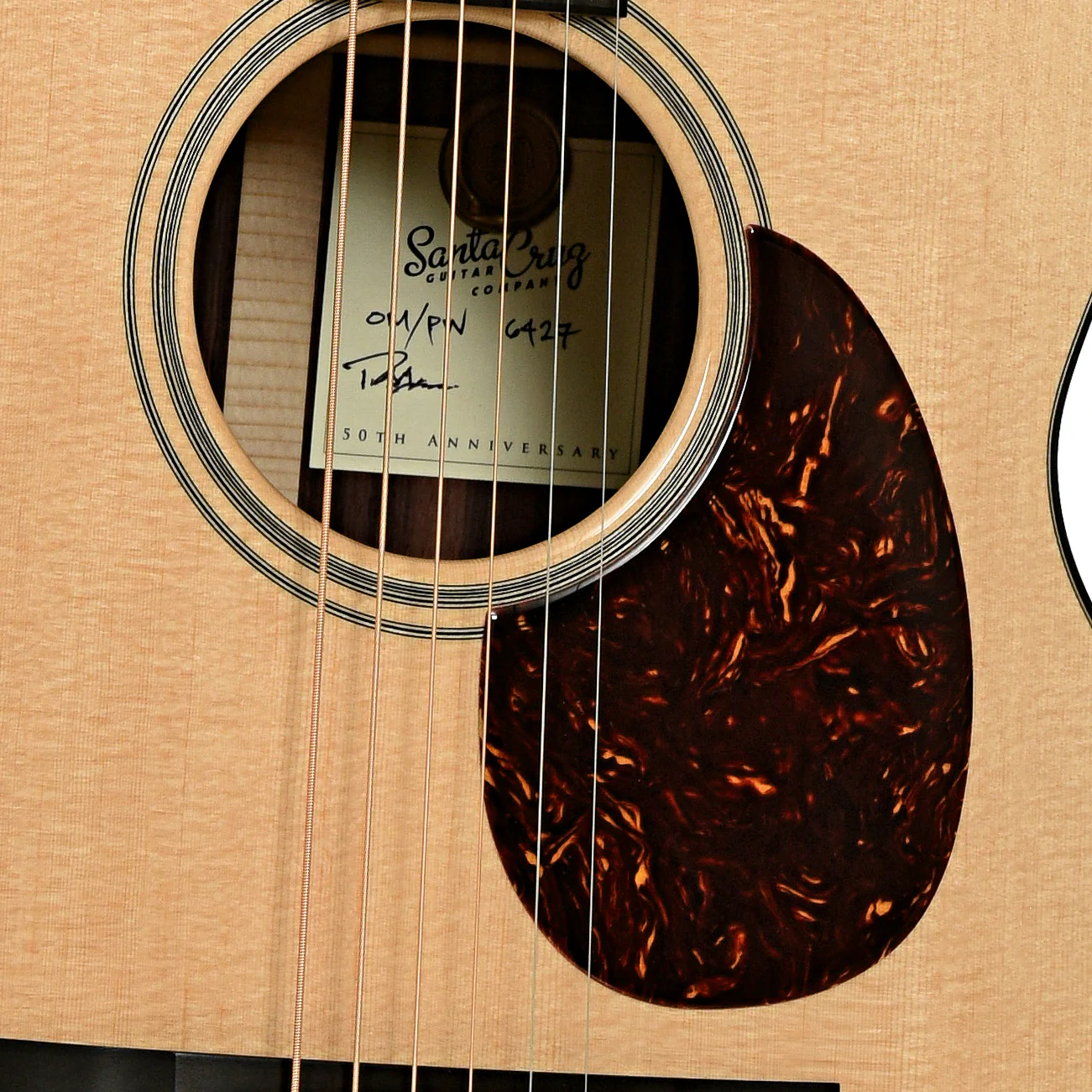 Santa Cruz 50th Anniversary Limited Edition OMPW Acoustic Guitar - Image 6