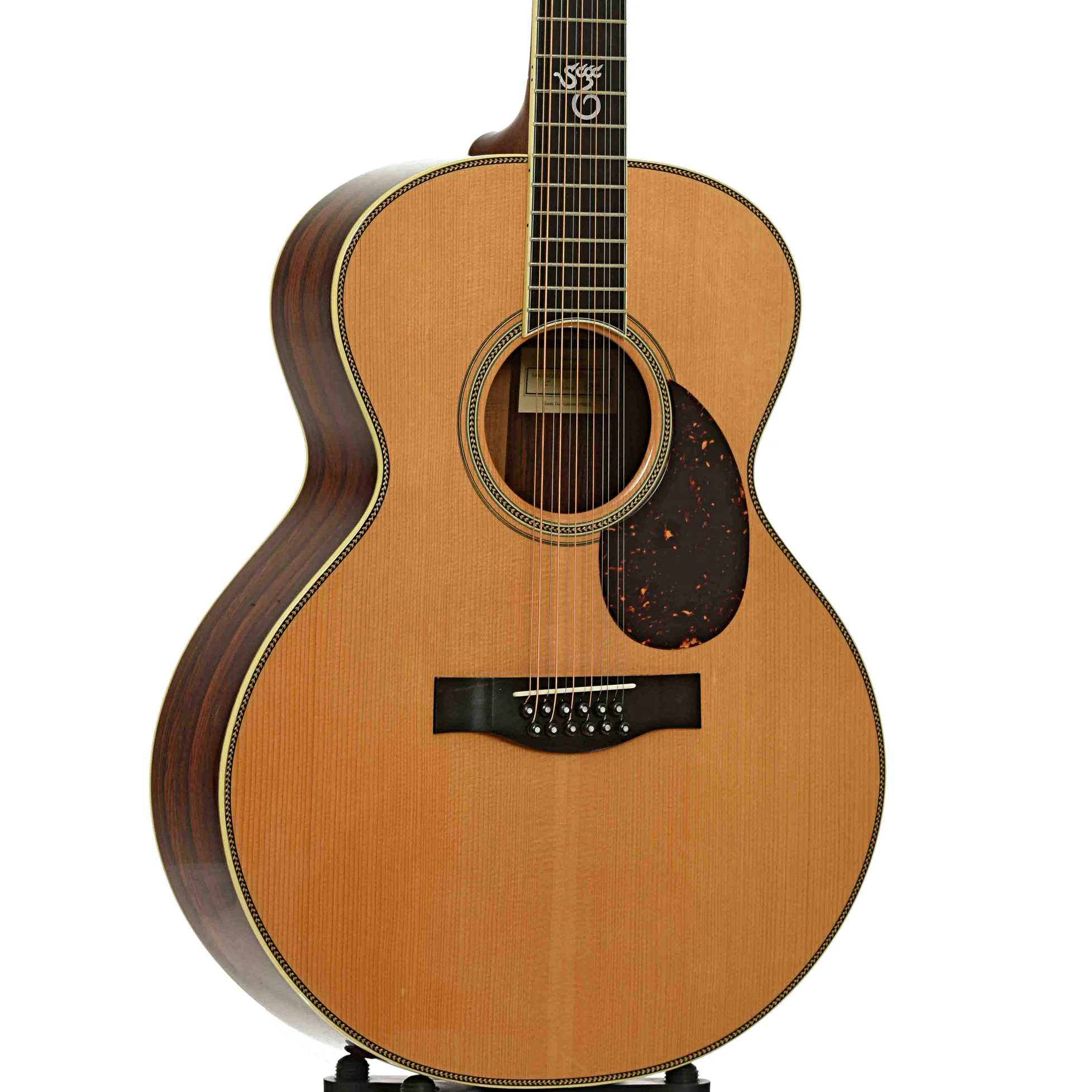Santa Cruz Brazilian F Custom 12-String Acoustic Guitar (1998) - Image 4
