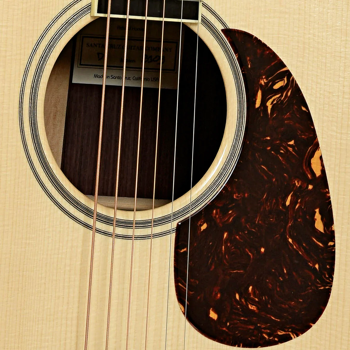 Santa Cruz Custom D Dreadnought Acoustic Guitar - Image 6