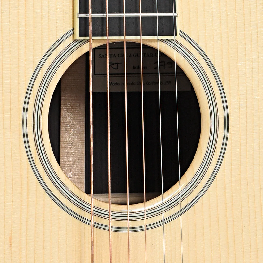 Santa Cruz Custom PJ Acoustic Guitar and Case - Image 6