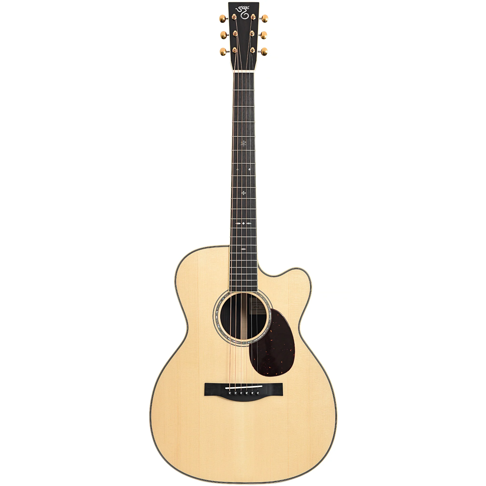 Santa Cruz OM Custom Cutaway Guitar & Case - Image 14