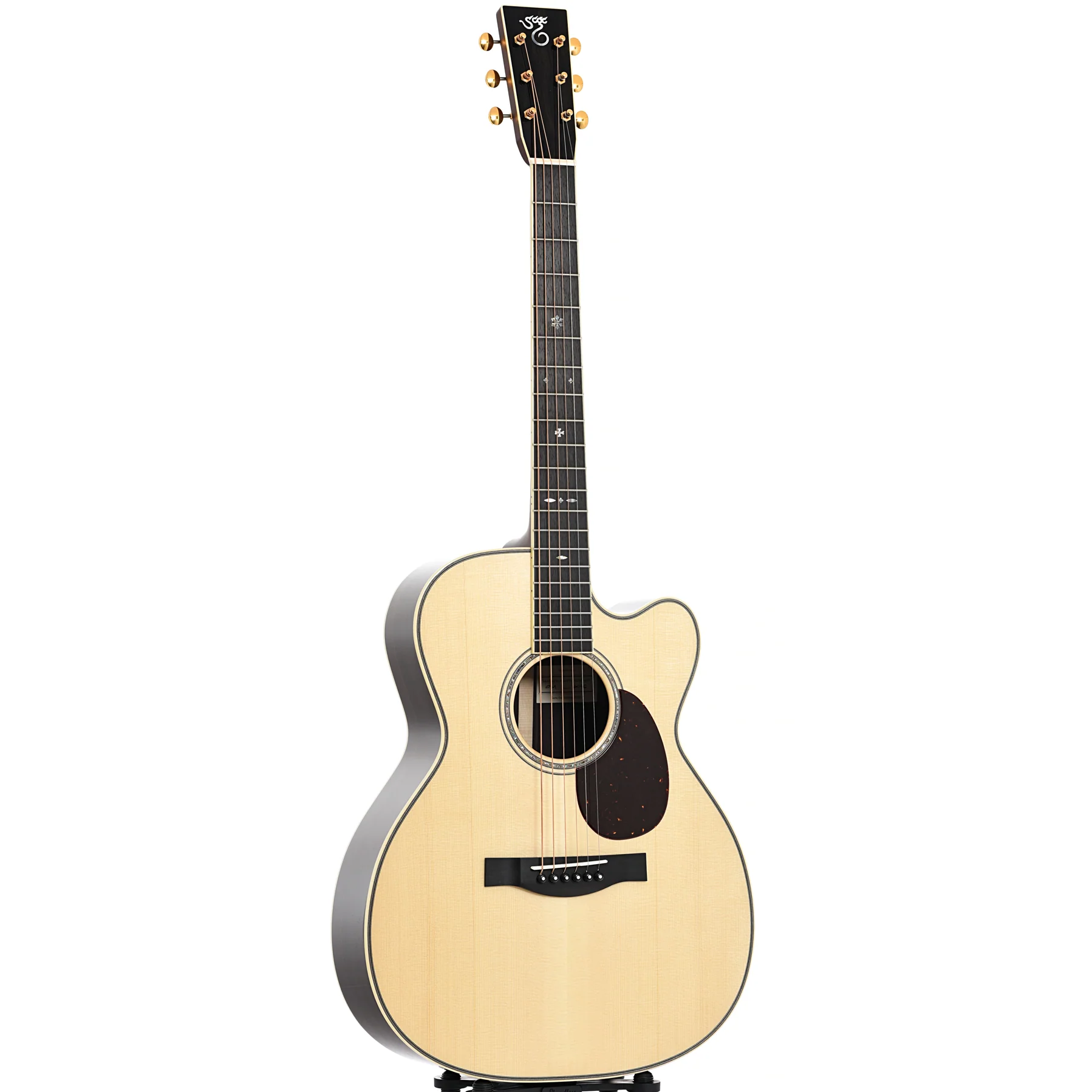 Santa Cruz OM Custom Cutaway Guitar & Case - Image 3