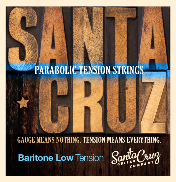 Santa Cruz Parabolic Tension Baritone Guitar Strings, Low Tension - Image 2