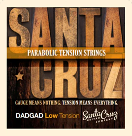 Santa Cruz Parabolic Tension Guitar Strings, DADGAD, Low Tension - Image 2