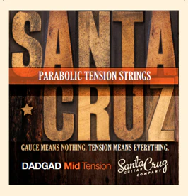 Santa Cruz Parabolic Tension Guitar Strings, DADGAD, Mid Tension - Image 2