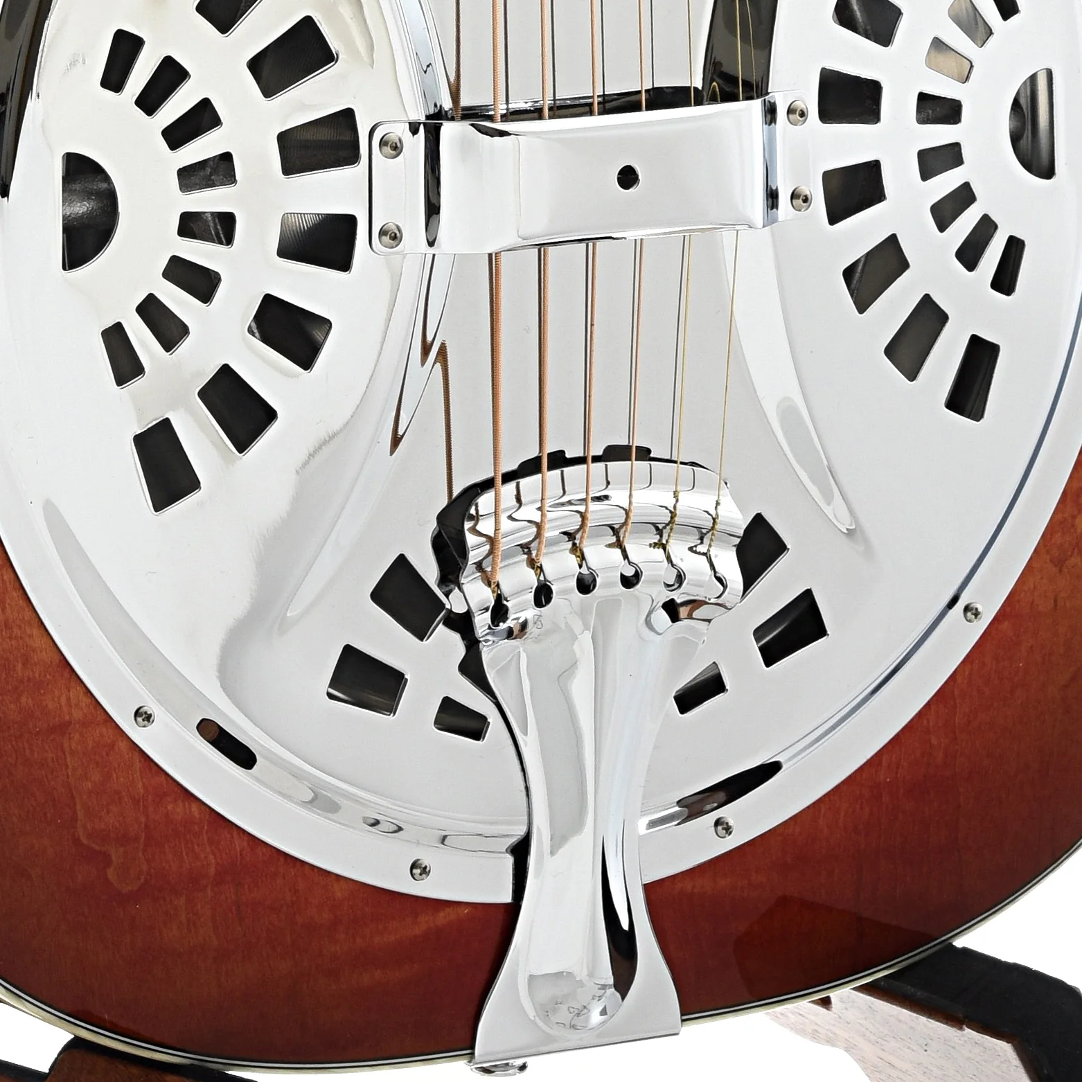 National Scheerhorn Squareneck Resonator Guitar & Case, Flamed Maple - Image 6
