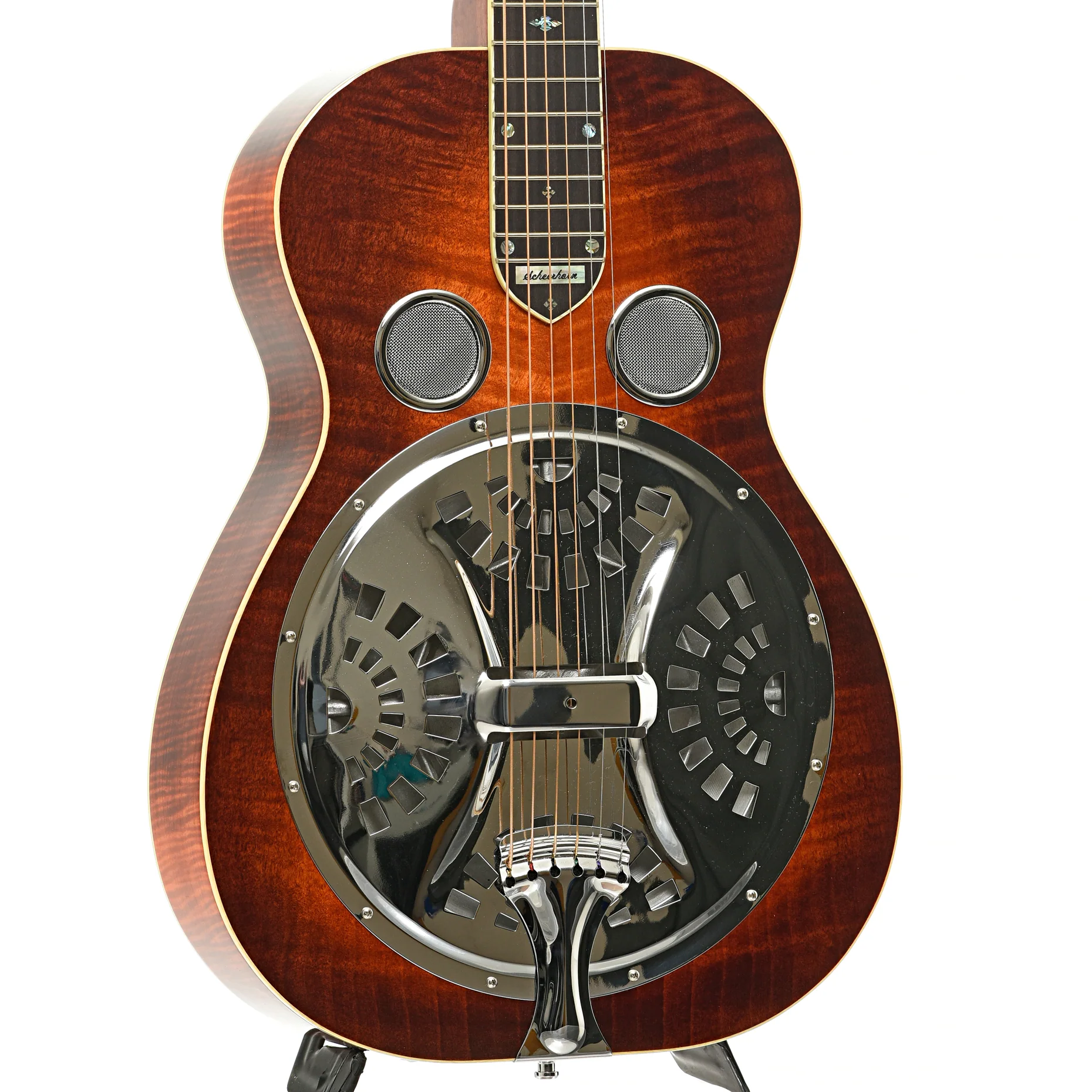 Scheerhorn Maple R Custom Squareneck Resonator Guitar (2001) - Image 3