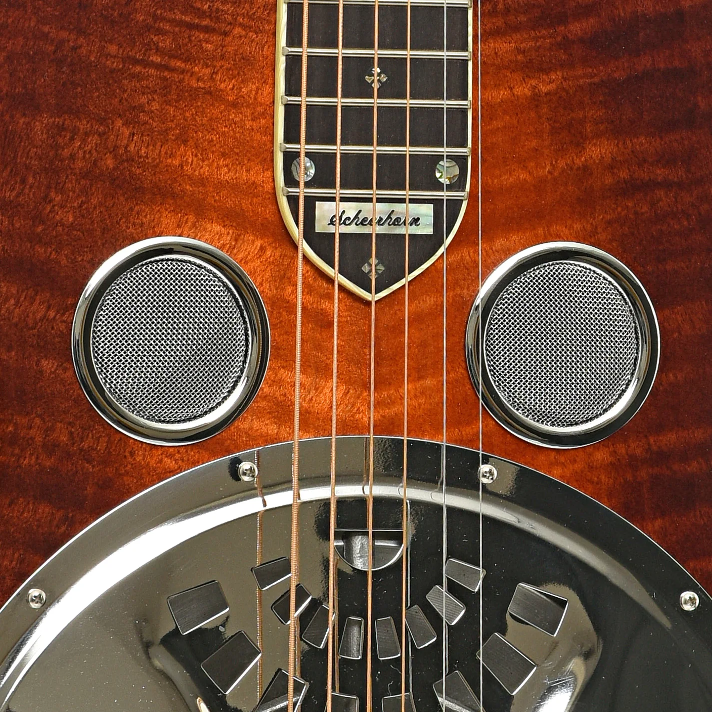 Scheerhorn Maple R Custom Squareneck Resonator Guitar (2001) - Image 6