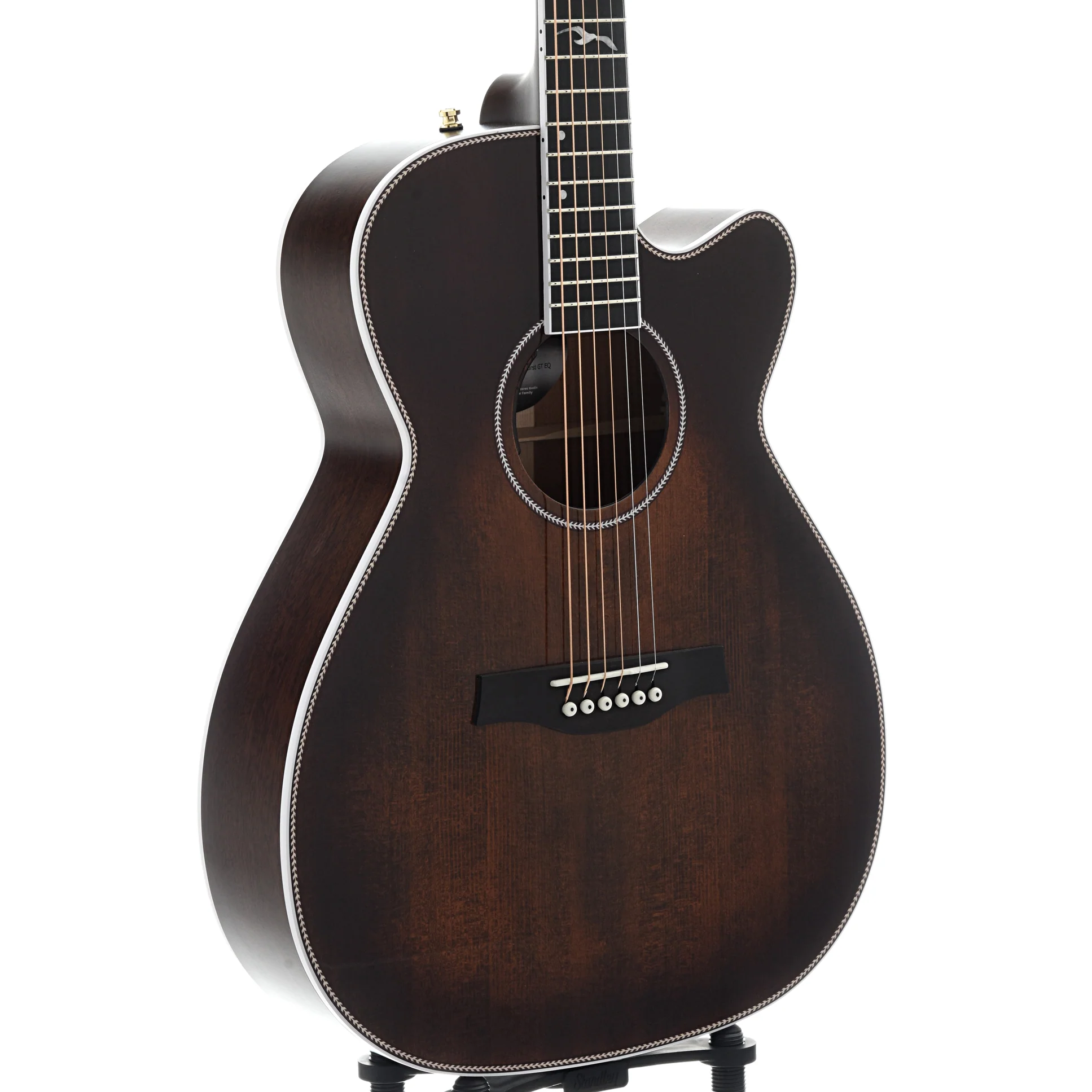 Seagull Artist Mosaic Concert Hall Bourbon Burst Acoustic Guitar - Image 4
