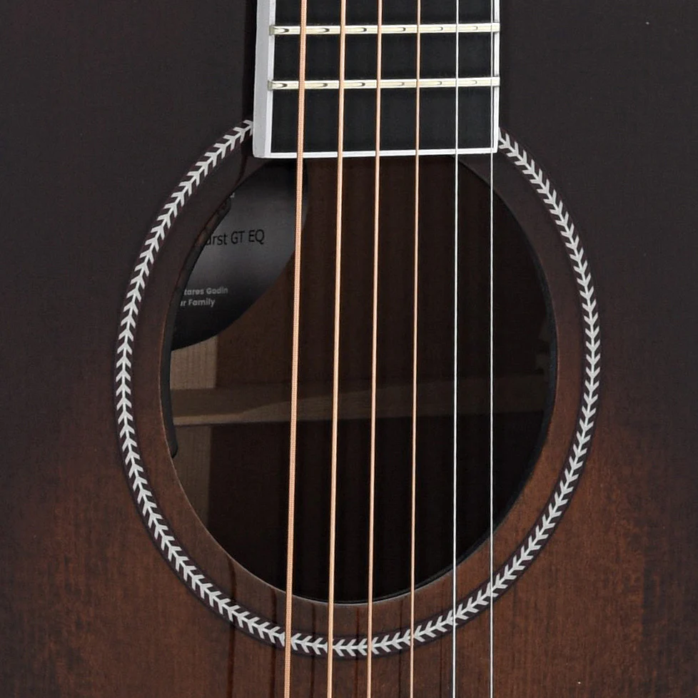 Seagull Artist Mosaic Concert Hall Bourbon Burst Acoustic Guitar - Image 6