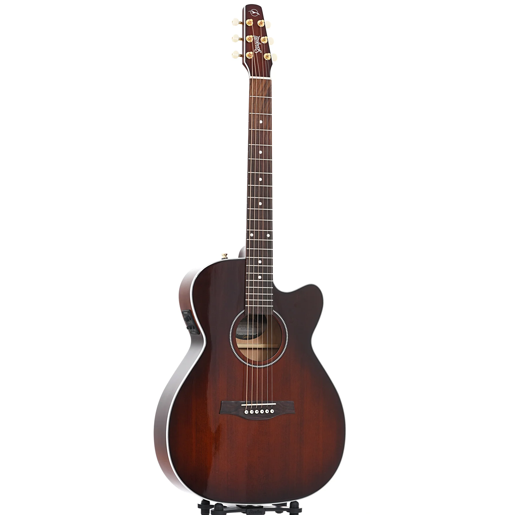 Seagull Performer Cutaway Concert Hall Burnt Umber Guitar & Gigbag - Image 11