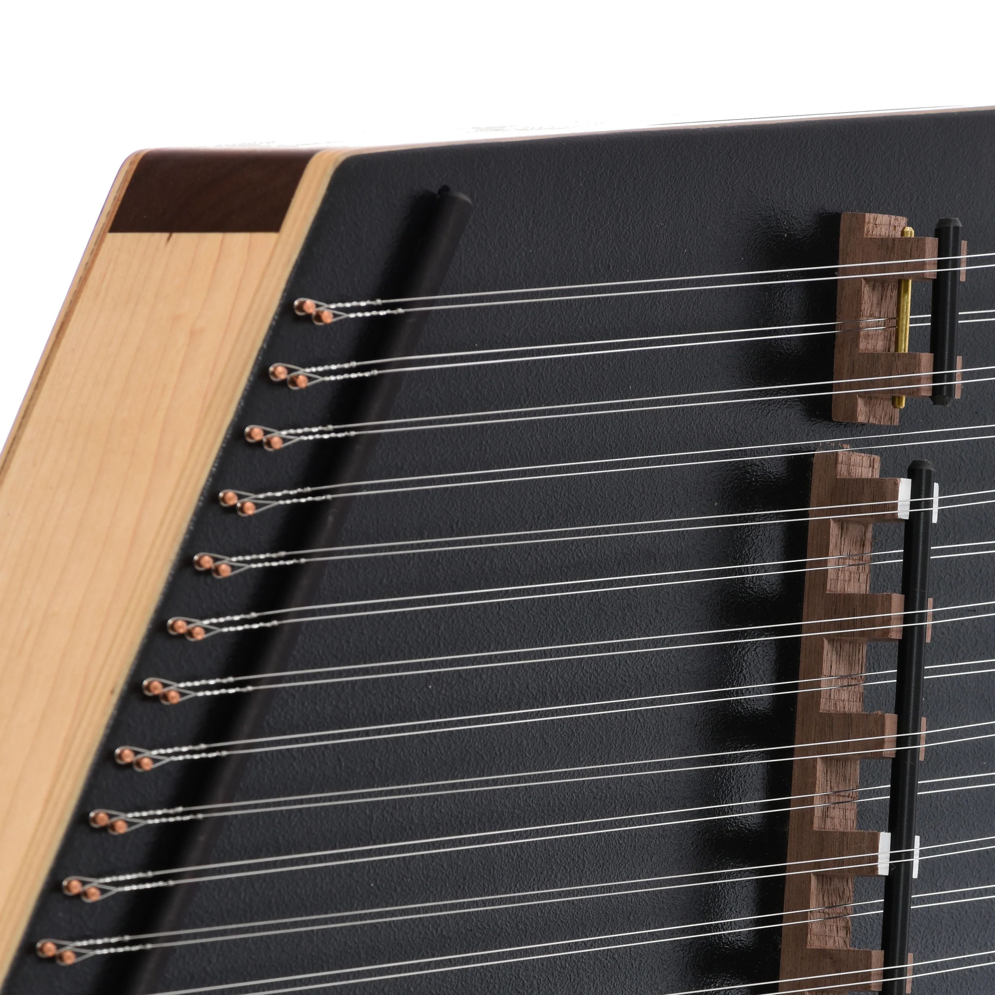 Songbird Chickadee 13/12 Hammered Dulcimer Package, Black, with Case, Stand & Accessories - Image 4