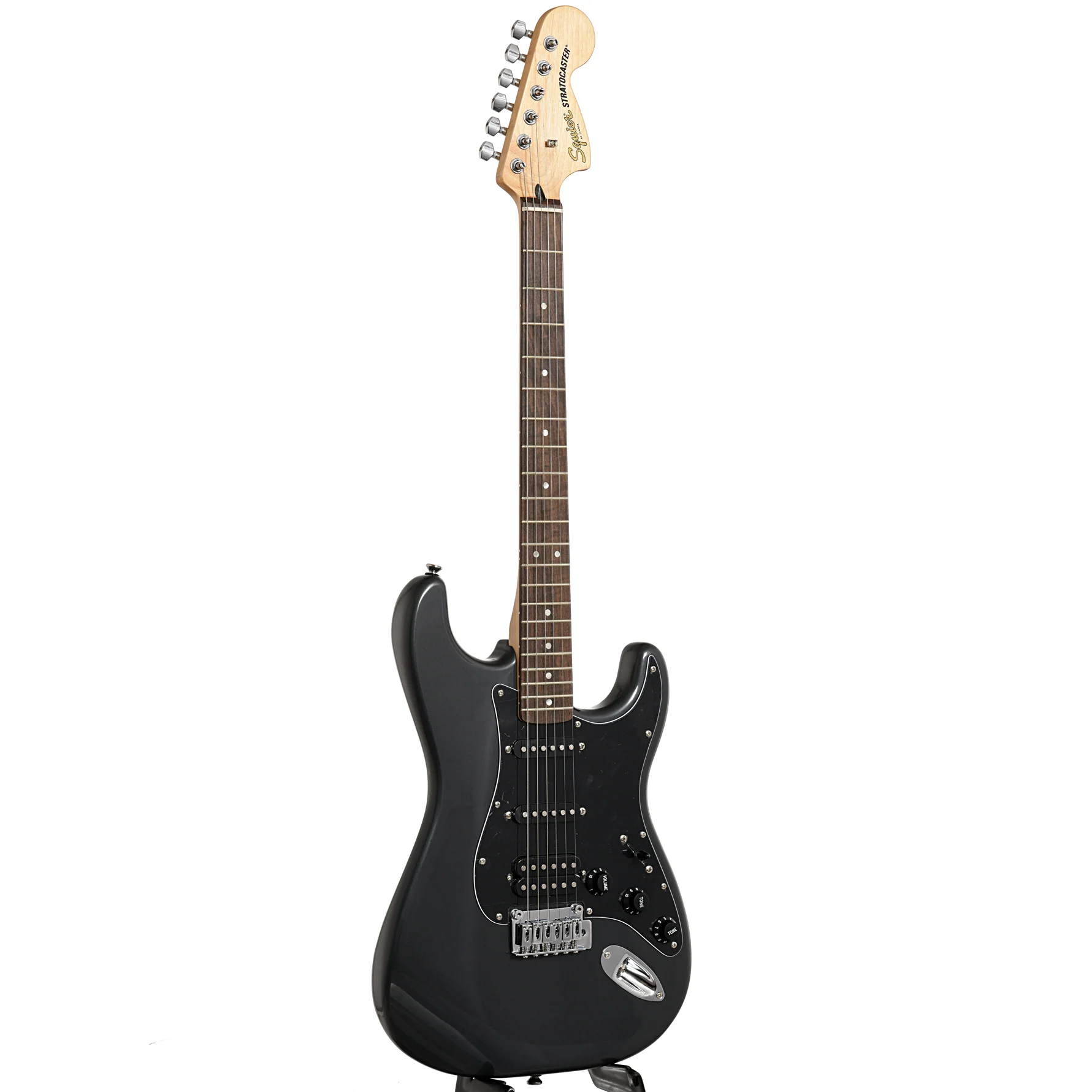 Squier Affinity Series Stratocaster HSS Pack, Charcoal Frost Metallic - Image 11