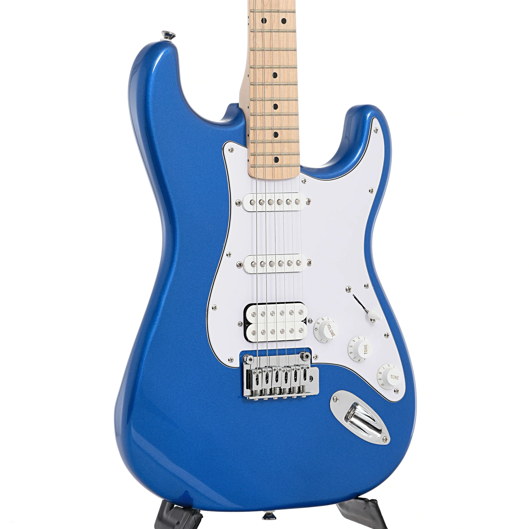 Squier Affinity Series Stratocaster HSS Pack, Lake Placid Blue - Image 4