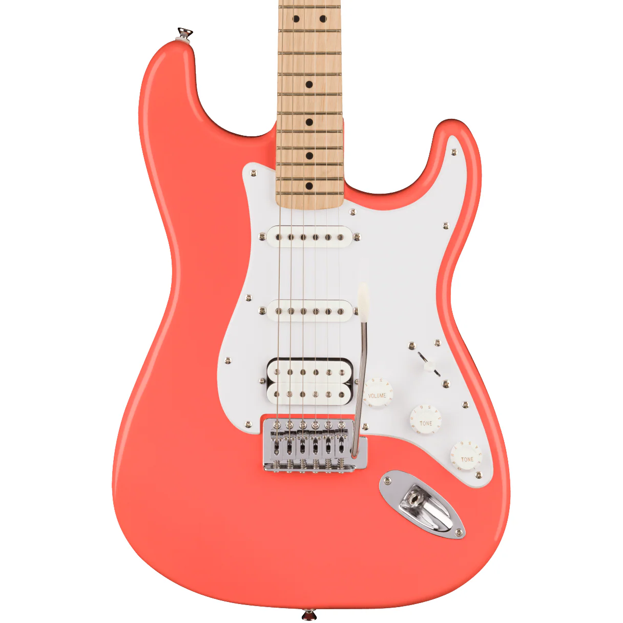 Squier Sonic Stratocaster HSS, Tahitian Coral - Image 2