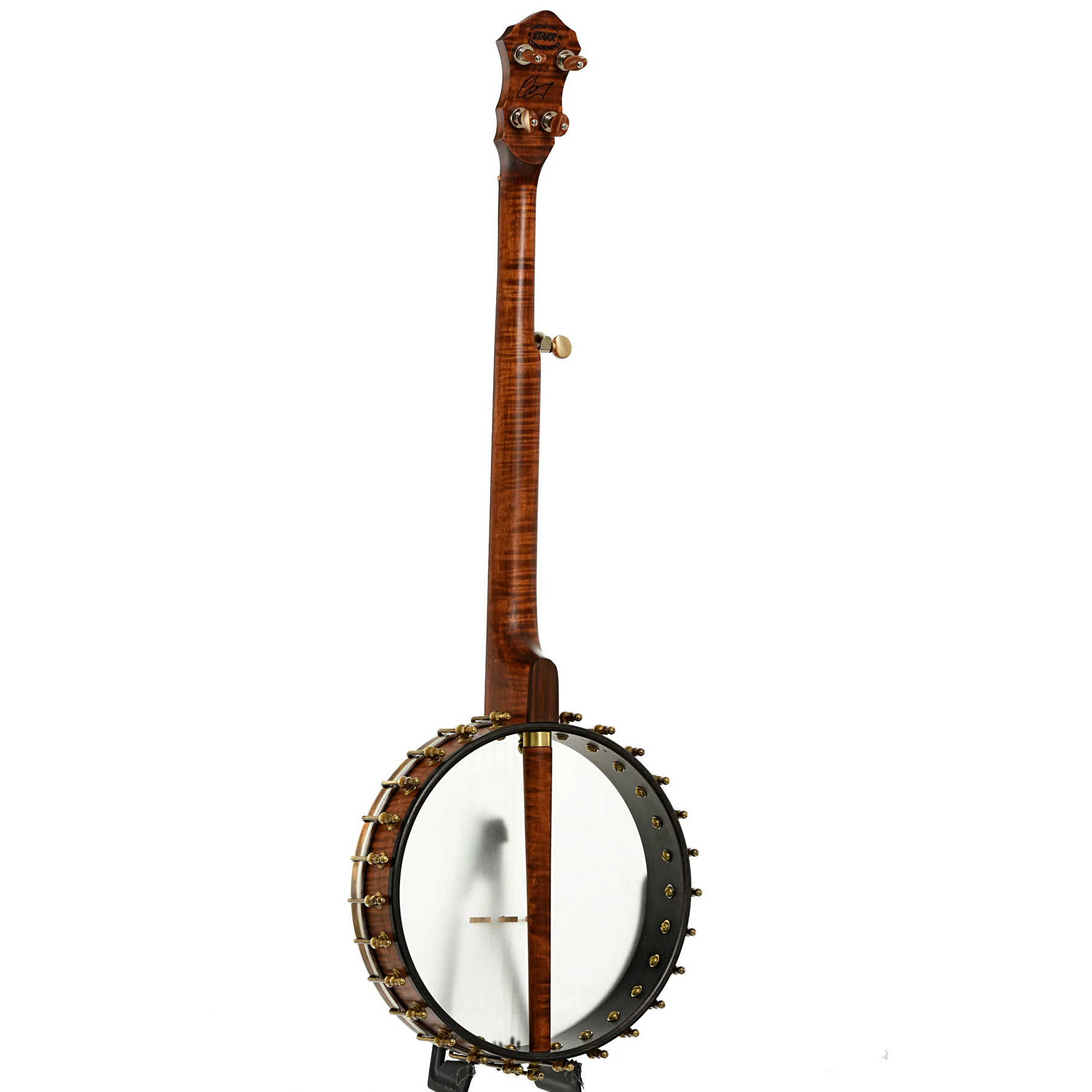 Starr Banjos 12" Open-back Banjo & Gigbag, Curly Maple - Image 13