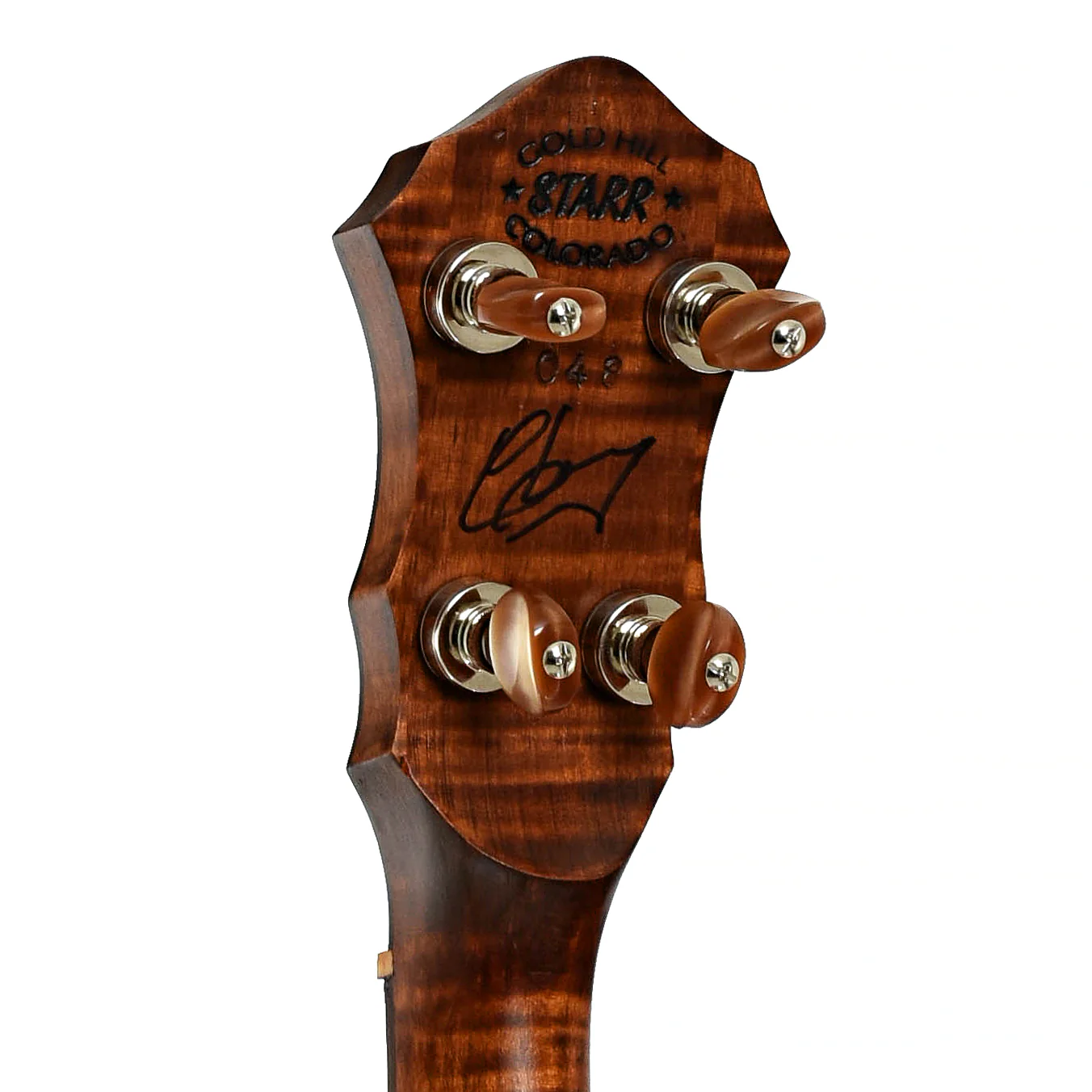Starr Banjos 12" Open-back Banjo & Gigbag, Curly Maple - Image 9