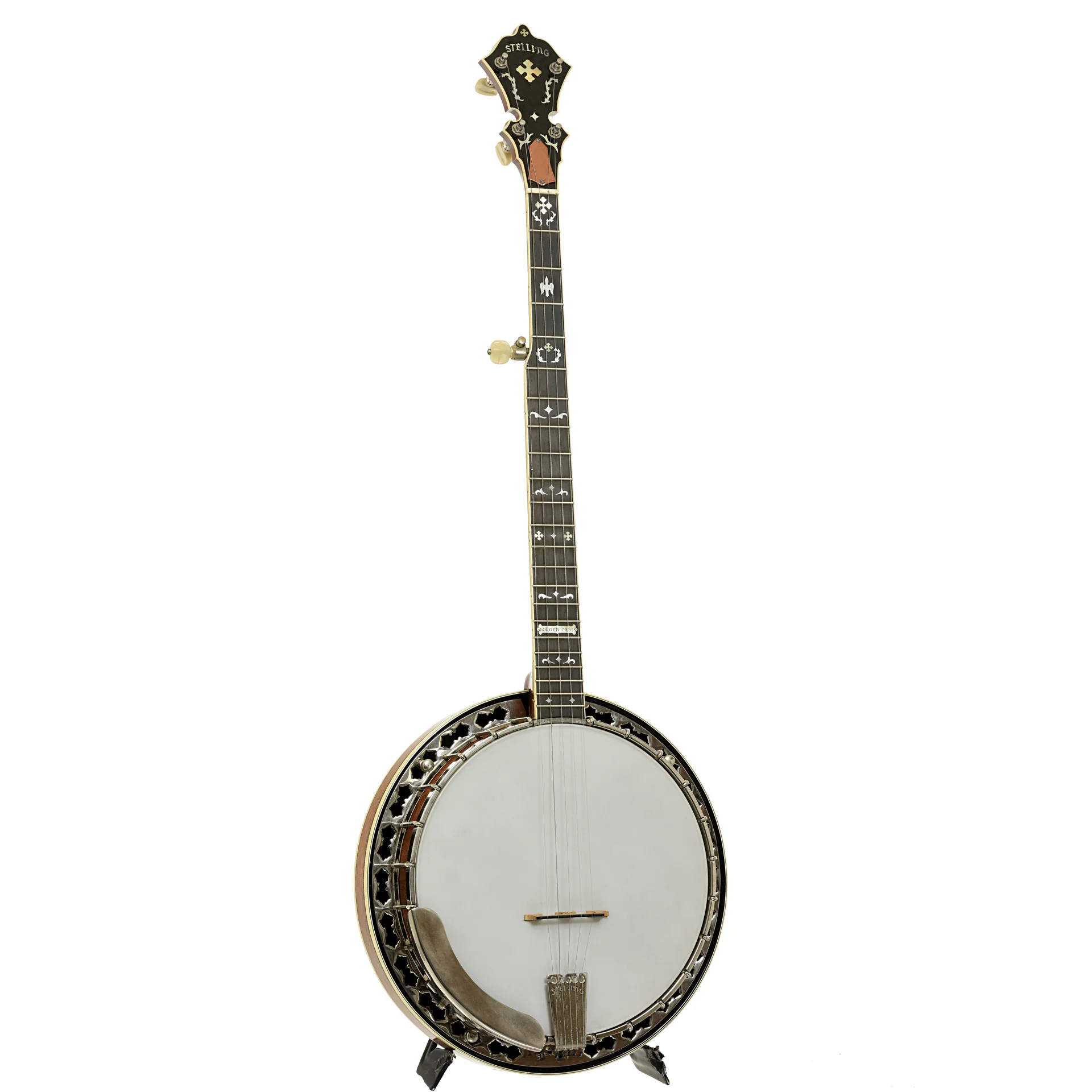 Stelling Golden Cross Walnut Resonator Banjo (1981) - Image 3