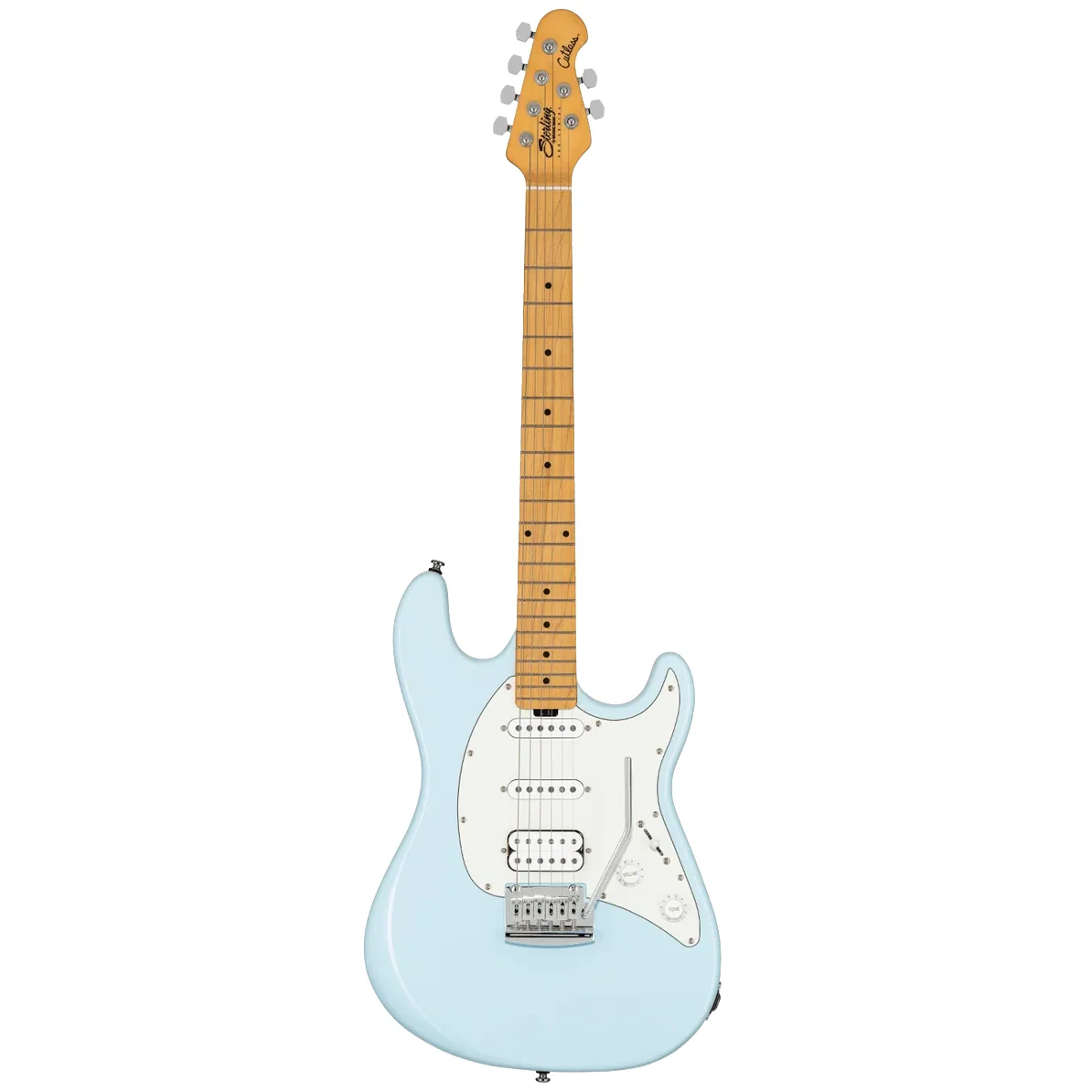 Sterling by Music Man Cutlass Classic HSS Electric Guitar, Daphne Blue - Image 3