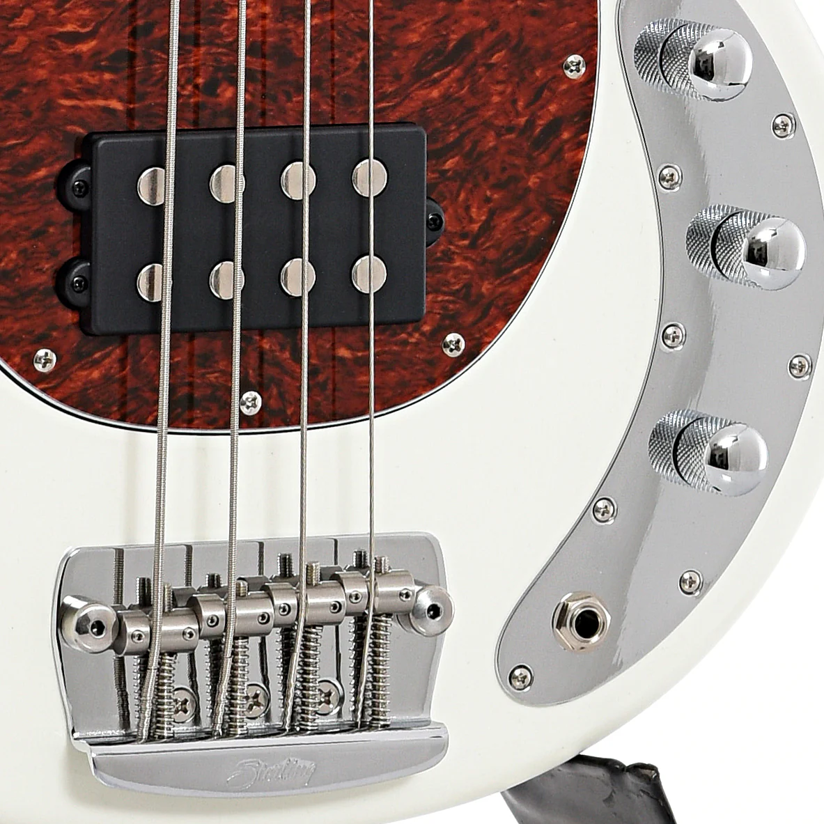 Sterling by Music Man RAY24CA 4-String Bass, Olympic White - Image 5