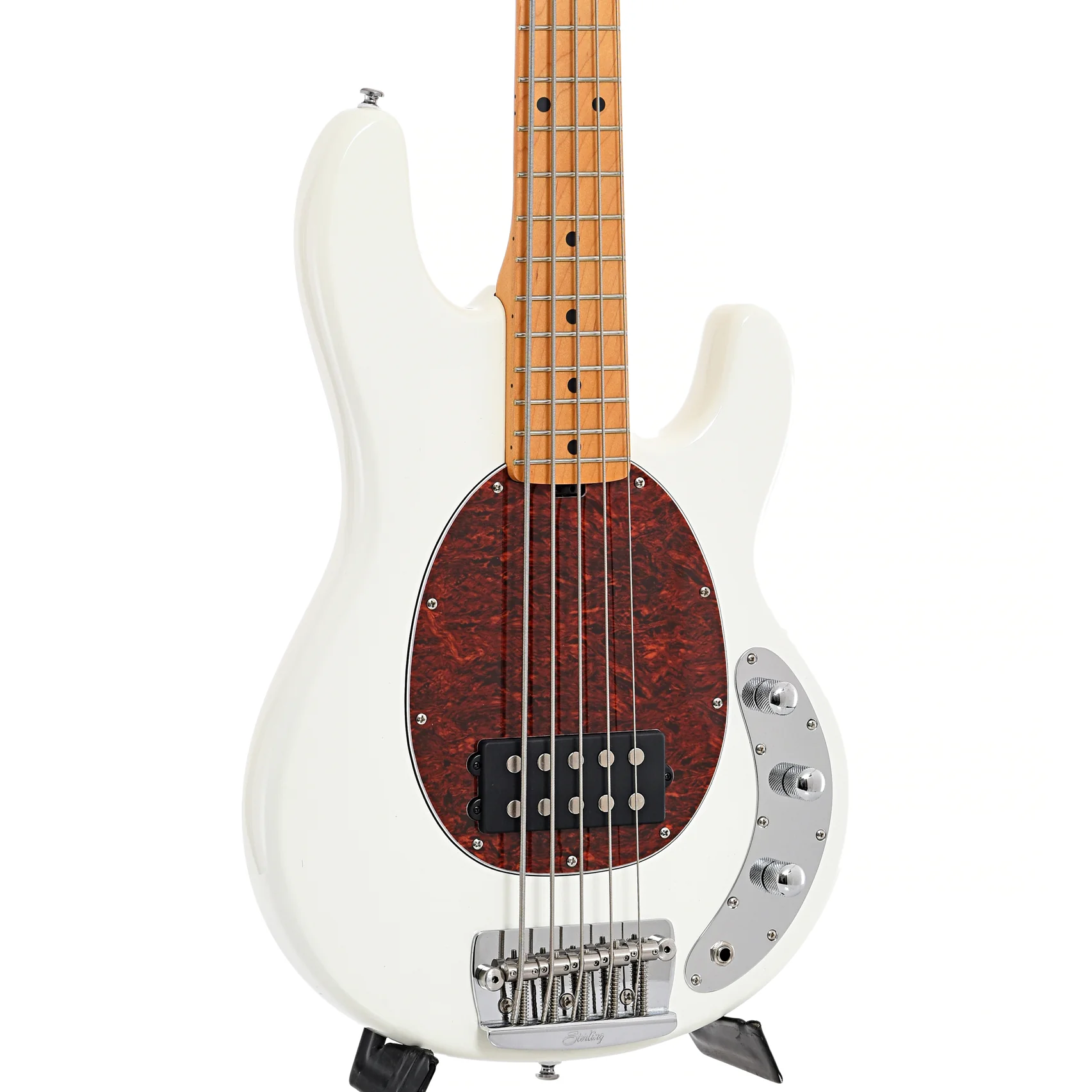 Sterling by Music Man RAY25CA 5-String Bass, Olympic White - Image 4