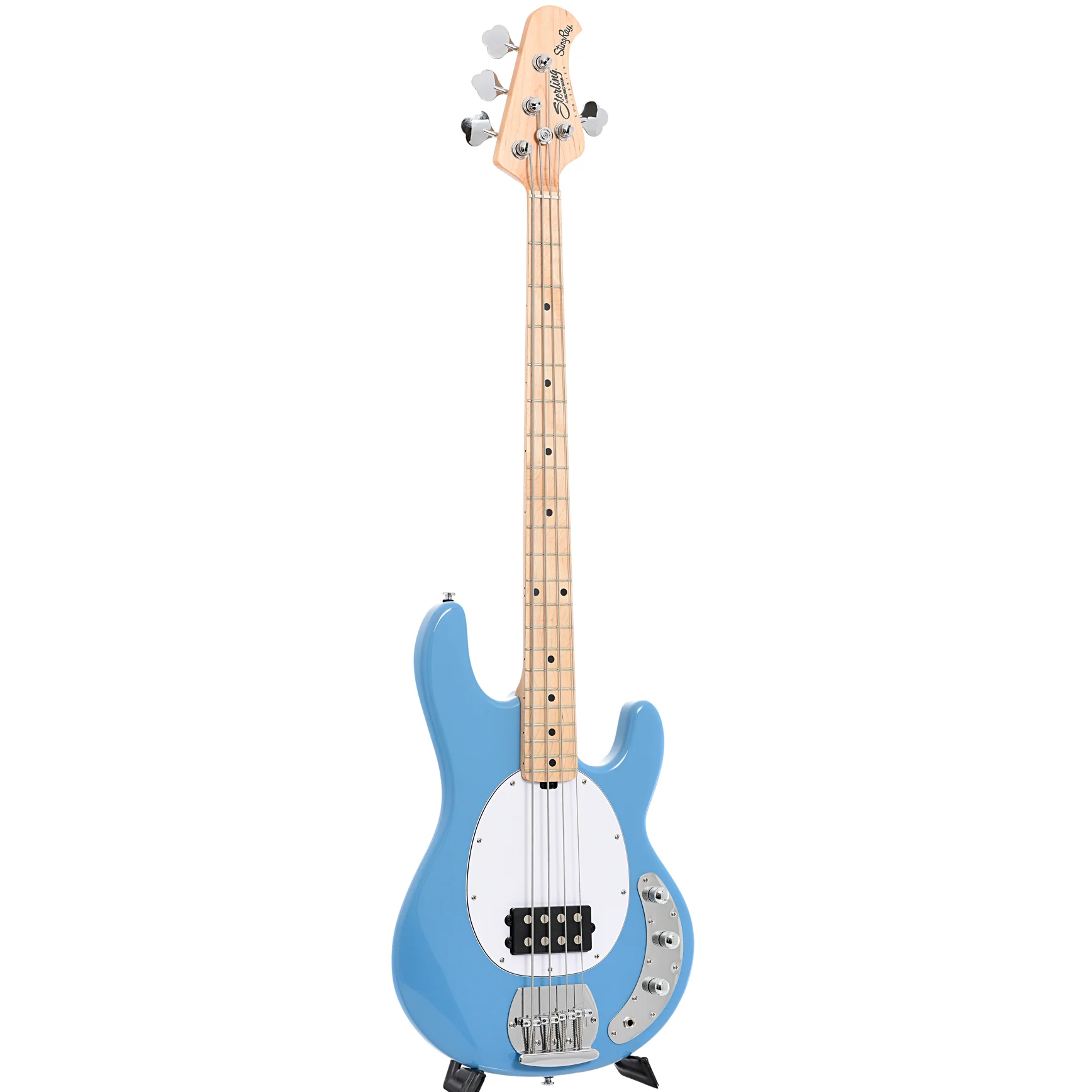 Sterling by Music Man StingRay RAY4 Electric Bass Guitar, Chopper Blue - Image 3
