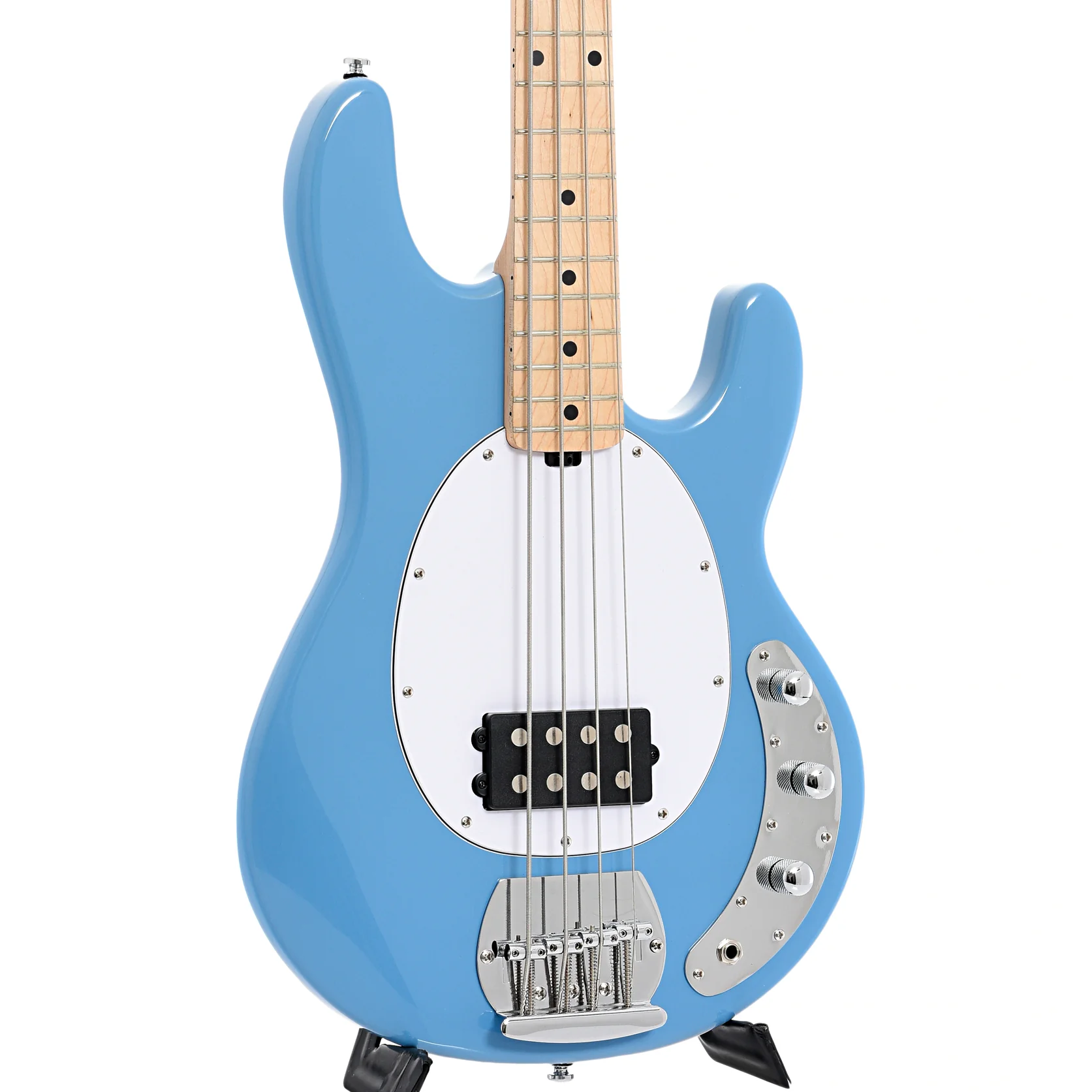 Sterling by Music Man StingRay RAY4 Electric Bass Guitar, Chopper Blue - Image 4