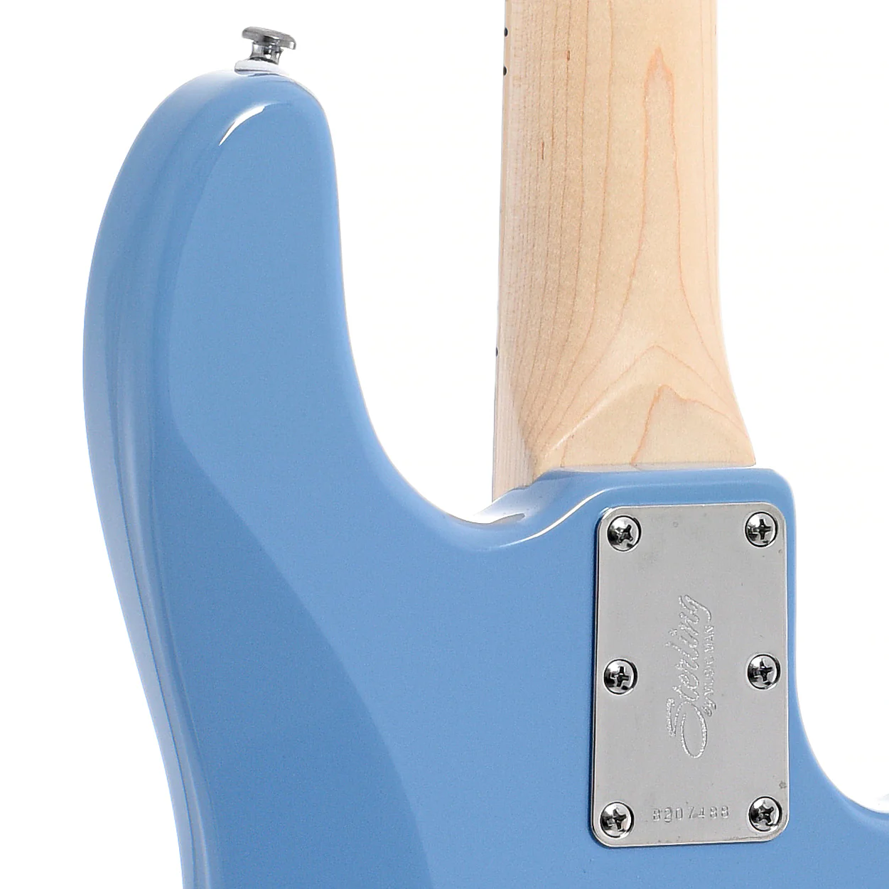 Sterling by Music Man StingRay RAY4 Left Handed Electric Bass Guitar, Chopper Blue - Image 10