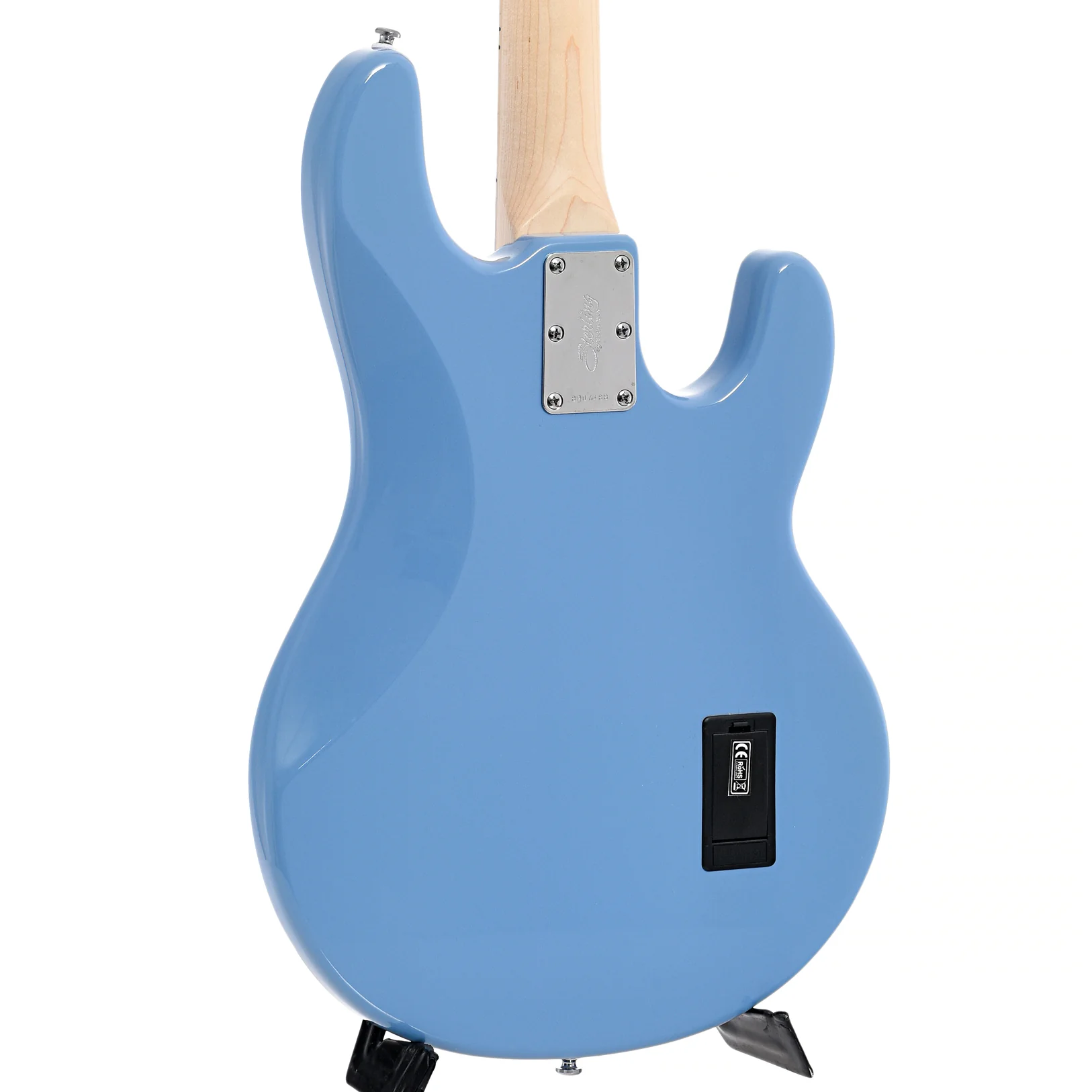 Sterling by Music Man StingRay RAY4 Left Handed Electric Bass Guitar, Chopper Blue - Image 11
