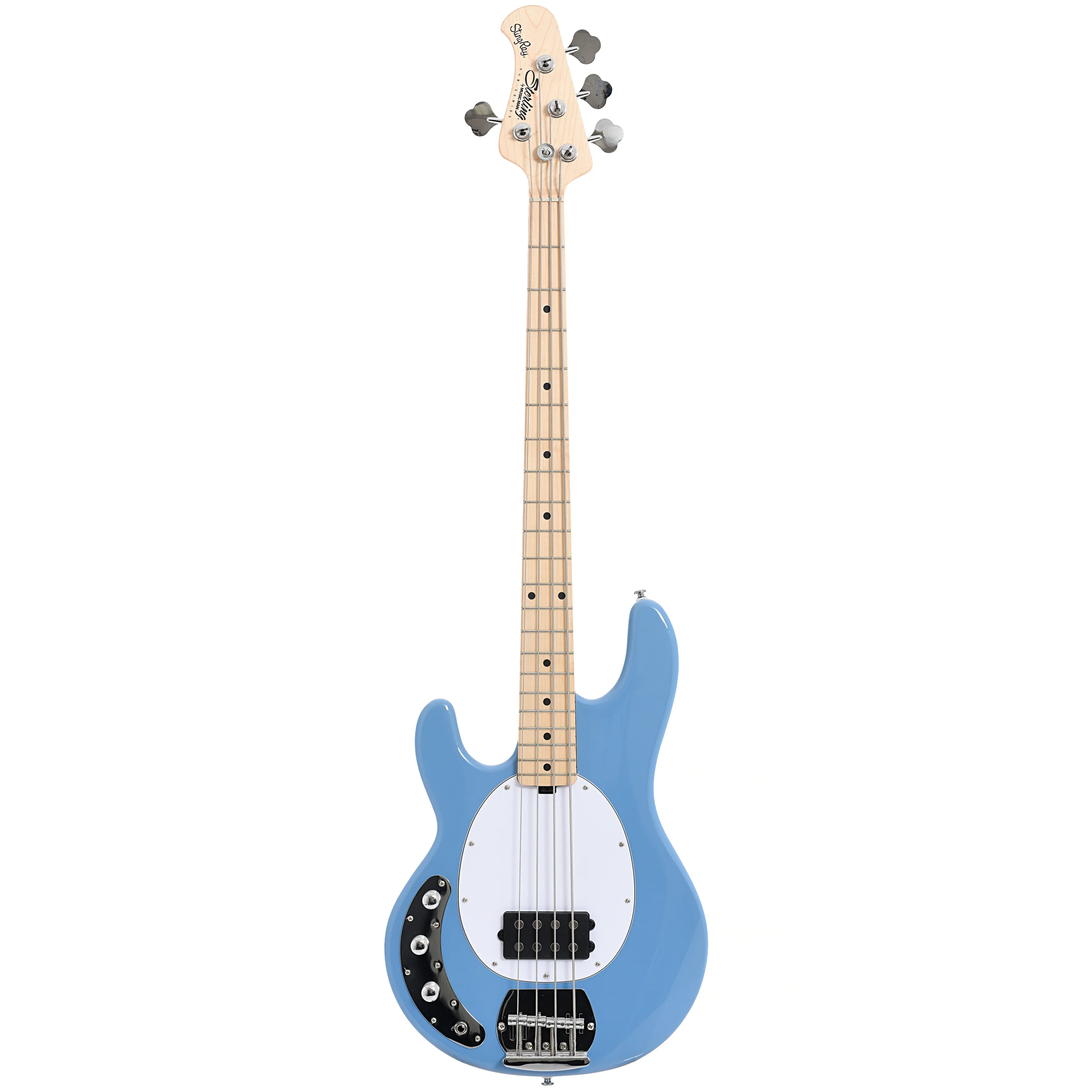 Sterling by Music Man StingRay RAY4 Left Handed Electric Bass Guitar, Chopper Blue - Image 13