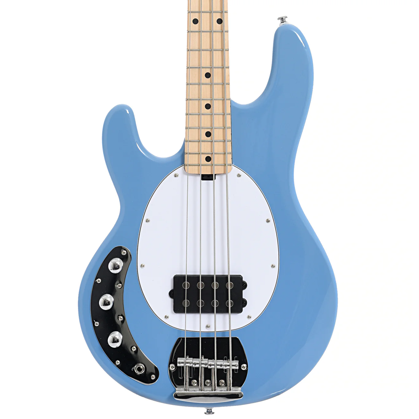 Sterling by Music Man StingRay RAY4 Left Handed Electric Bass Guitar, Chopper Blue - Image 2