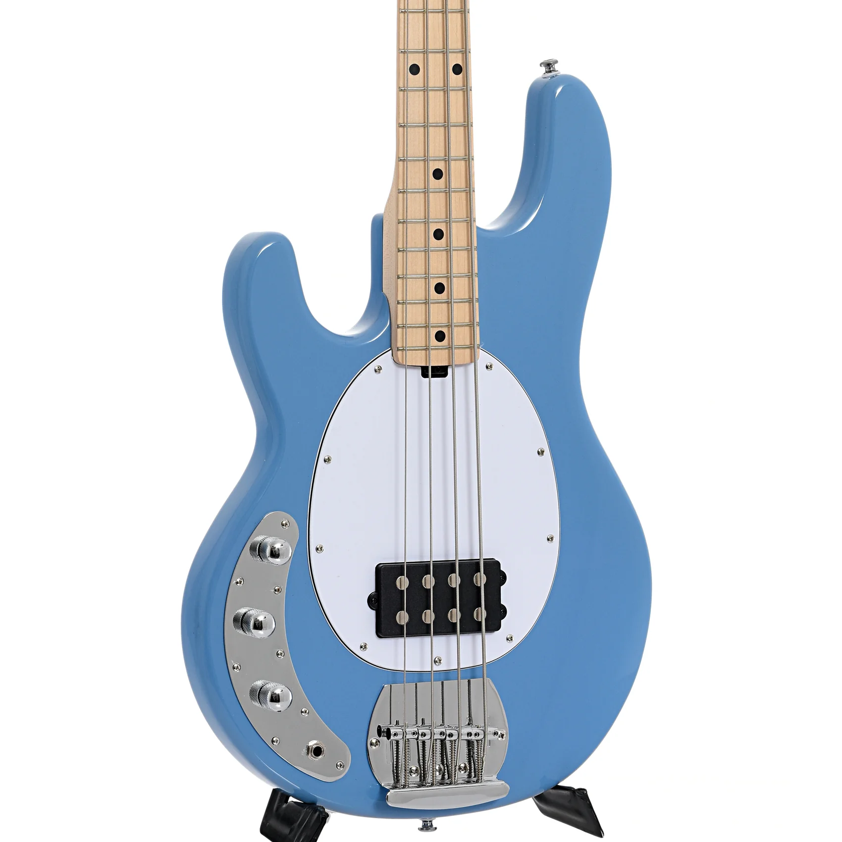Sterling by Music Man StingRay RAY4 Left Handed Electric Bass Guitar, Chopper Blue - Image 4