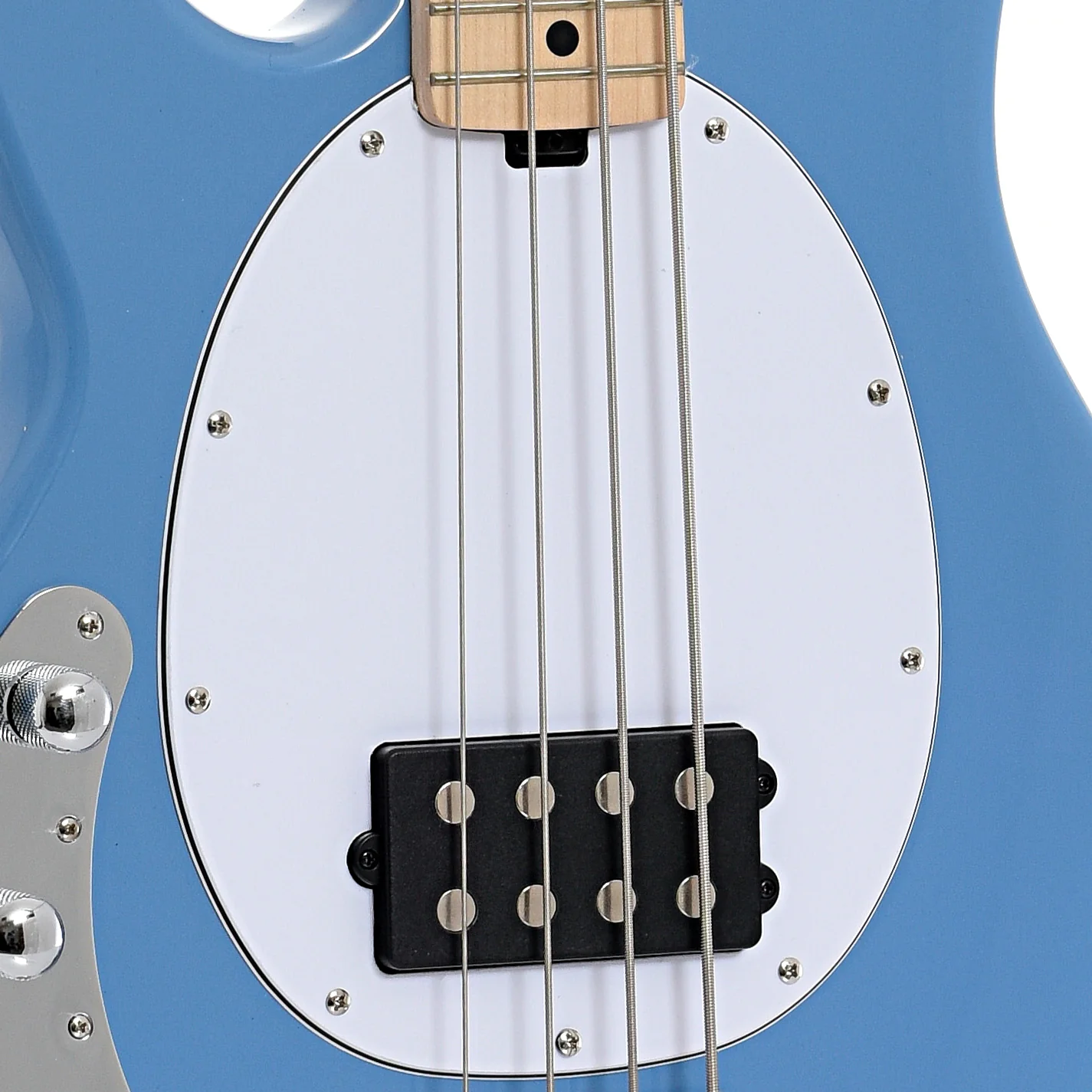 Sterling by Music Man StingRay RAY4 Left Handed Electric Bass Guitar, Chopper Blue - Image 6
