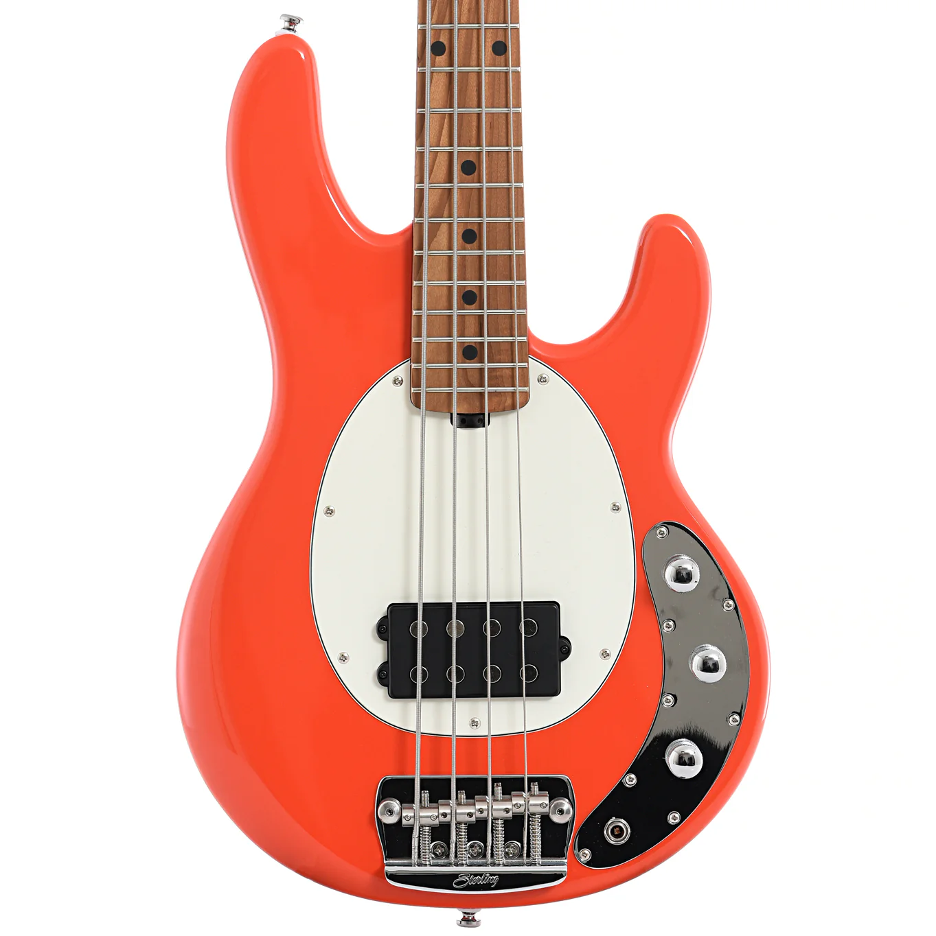 Sterling by Music Man RAYSS4 Short Scale 4-String Bass, Fiesta Red - Image 2