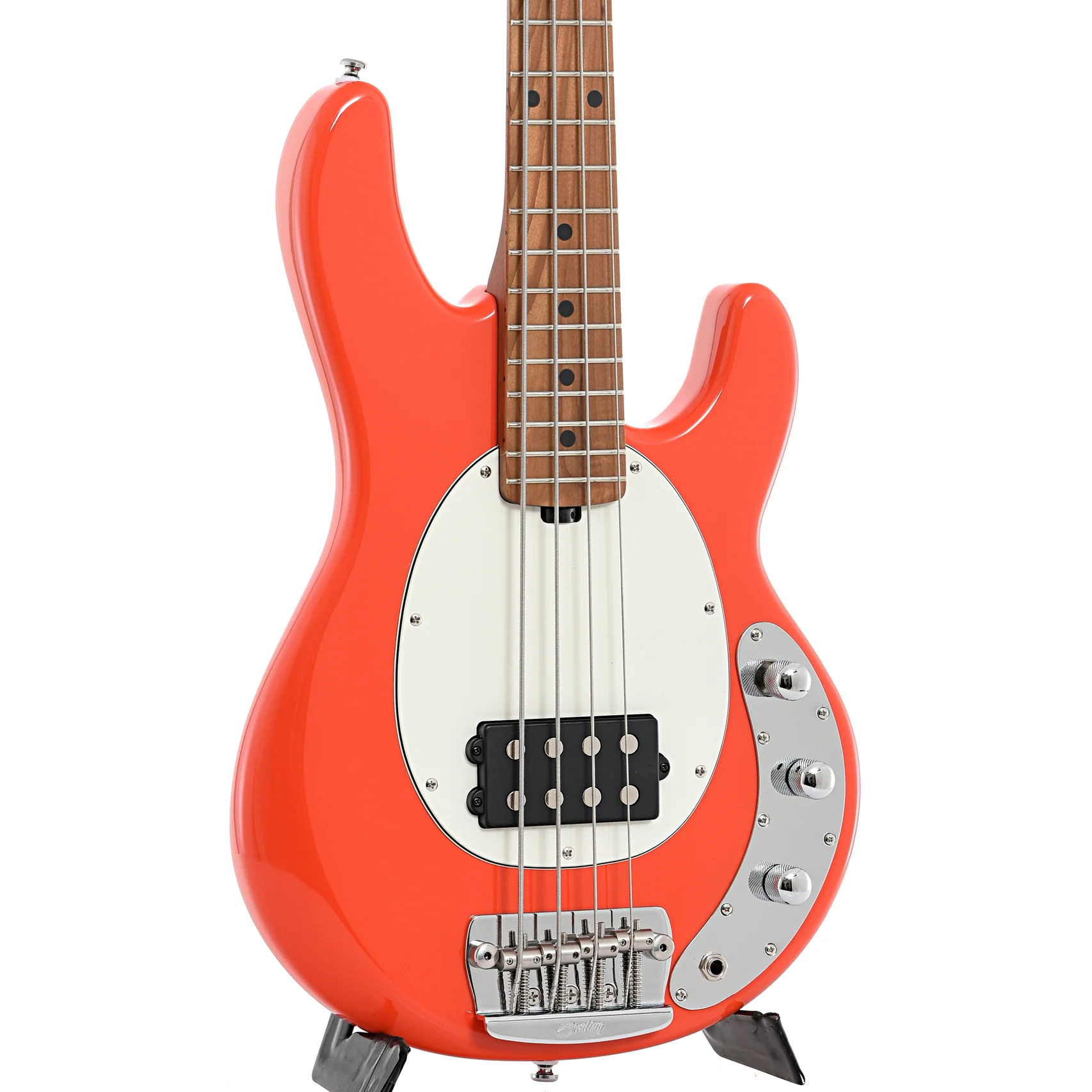 Sterling by Music Man RAYSS4 Short Scale 4-String Bass, Fiesta Red - Image 4