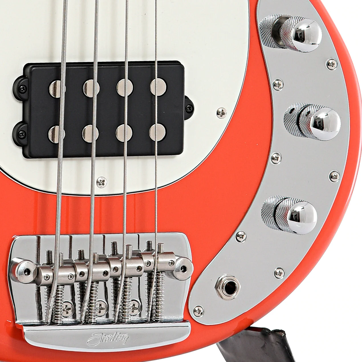 Sterling by Music Man RAYSS4 Short Scale 4-String Bass, Fiesta Red - Image 5