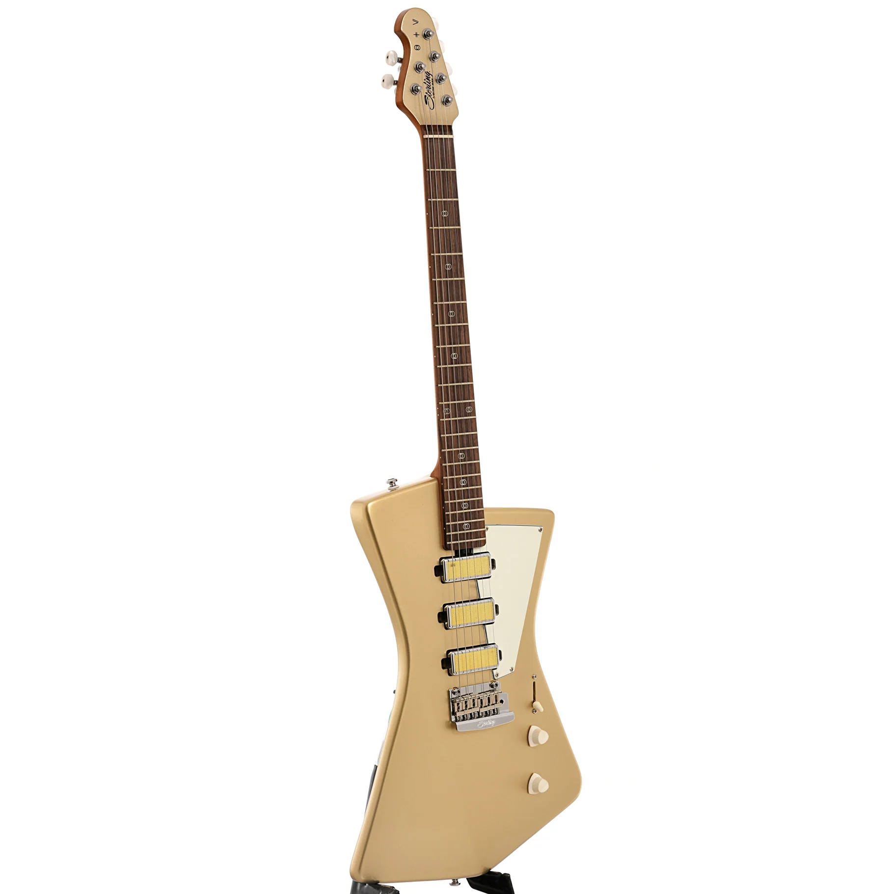 Sterling by Music Man St. Vincent Goldie Electric Guitar, Cashmere - Image 4