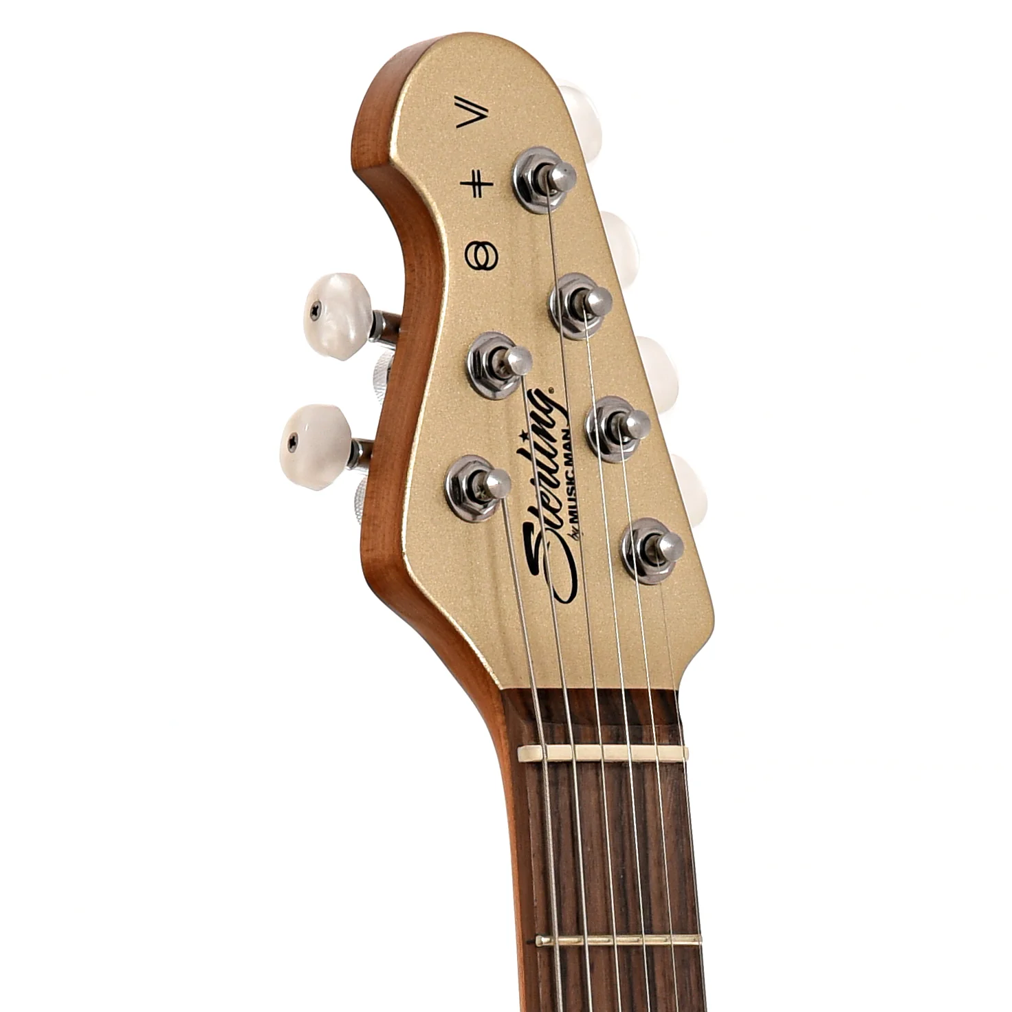 Sterling by Music Man St. Vincent Goldie Electric Guitar, Cashmere - Image 9