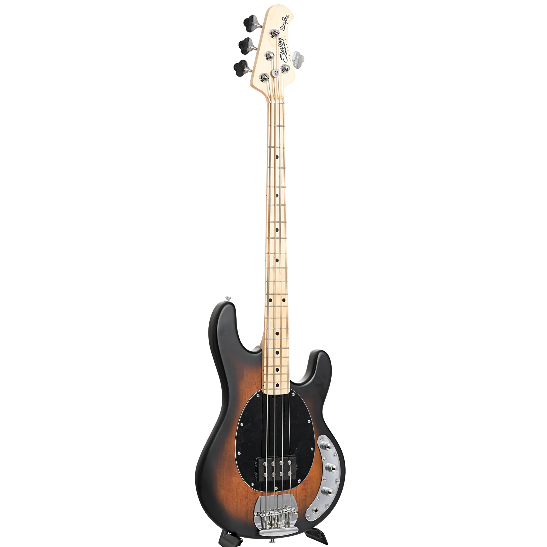 Sterling by Music Man StingRay Ray4 Electric Bass, Vintage Sunburst Satin - Image 11