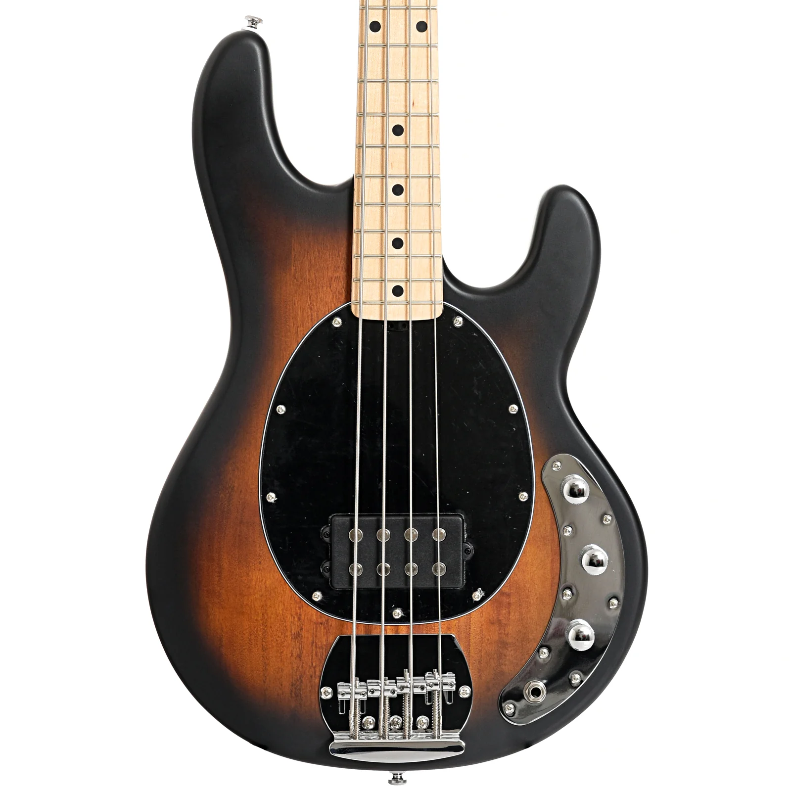 Sterling by Music Man StingRay Ray4 Electric Bass, Vintage Sunburst Satin - Image 2