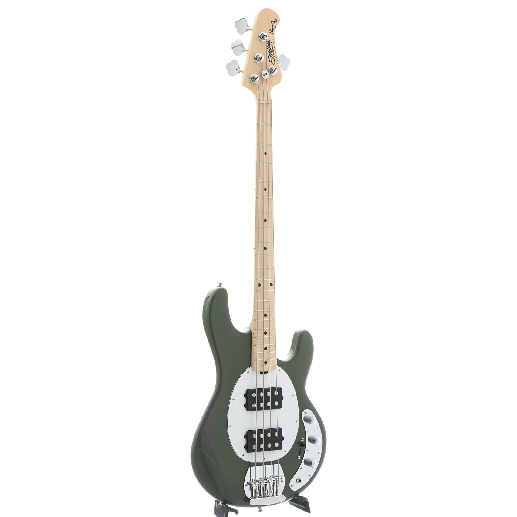 Sterling by Music Man StingRay Ray4HH Bass, Olive - Image 2