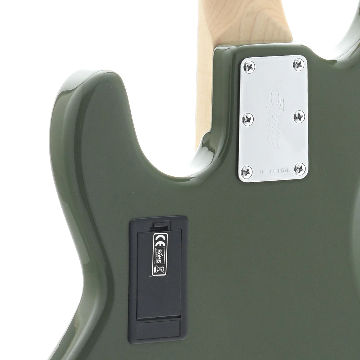 Sterling by Music Man StingRay Ray4HH Bass, Olive - Image 8