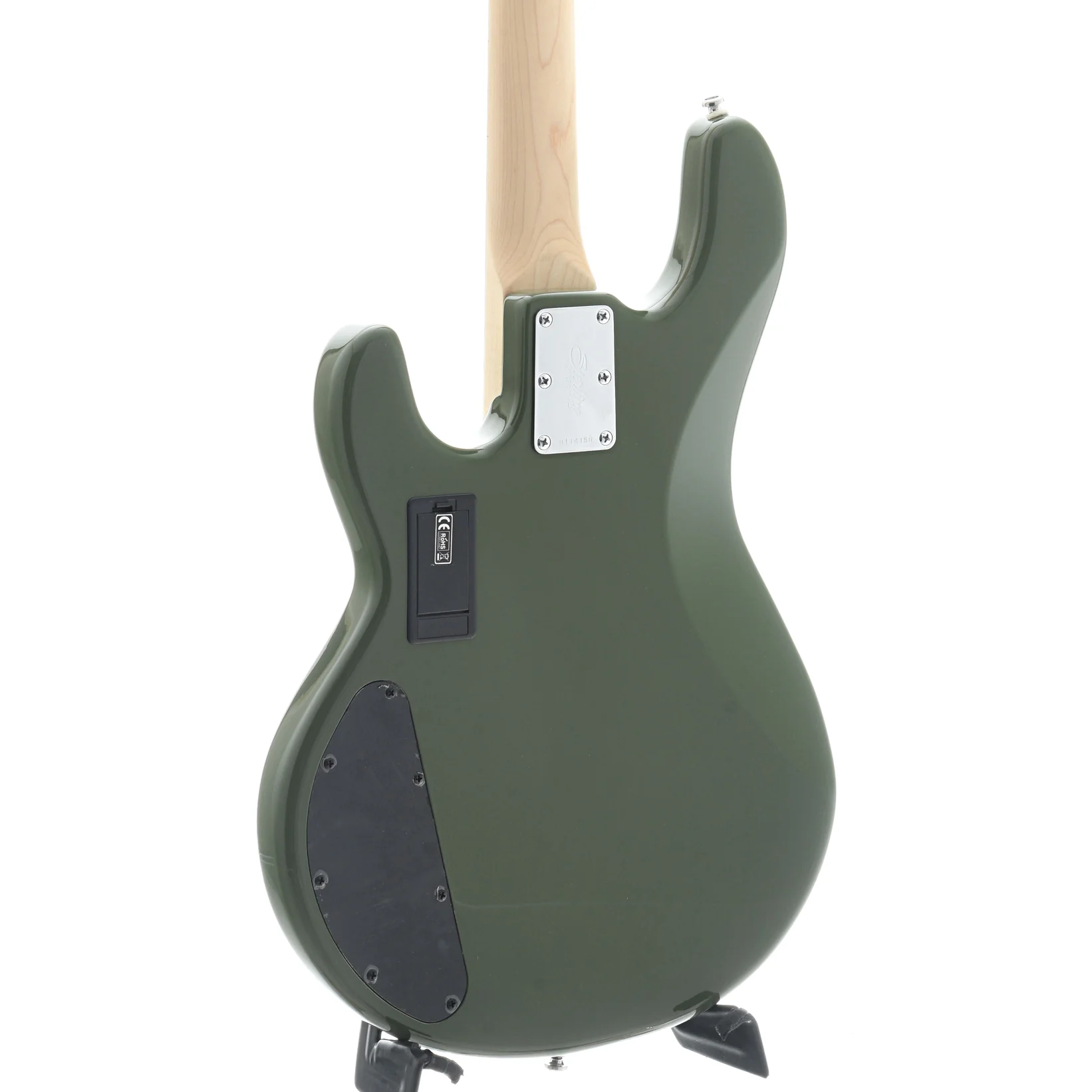 Sterling by Music Man StingRay Ray4HH Bass, Olive - Image 9