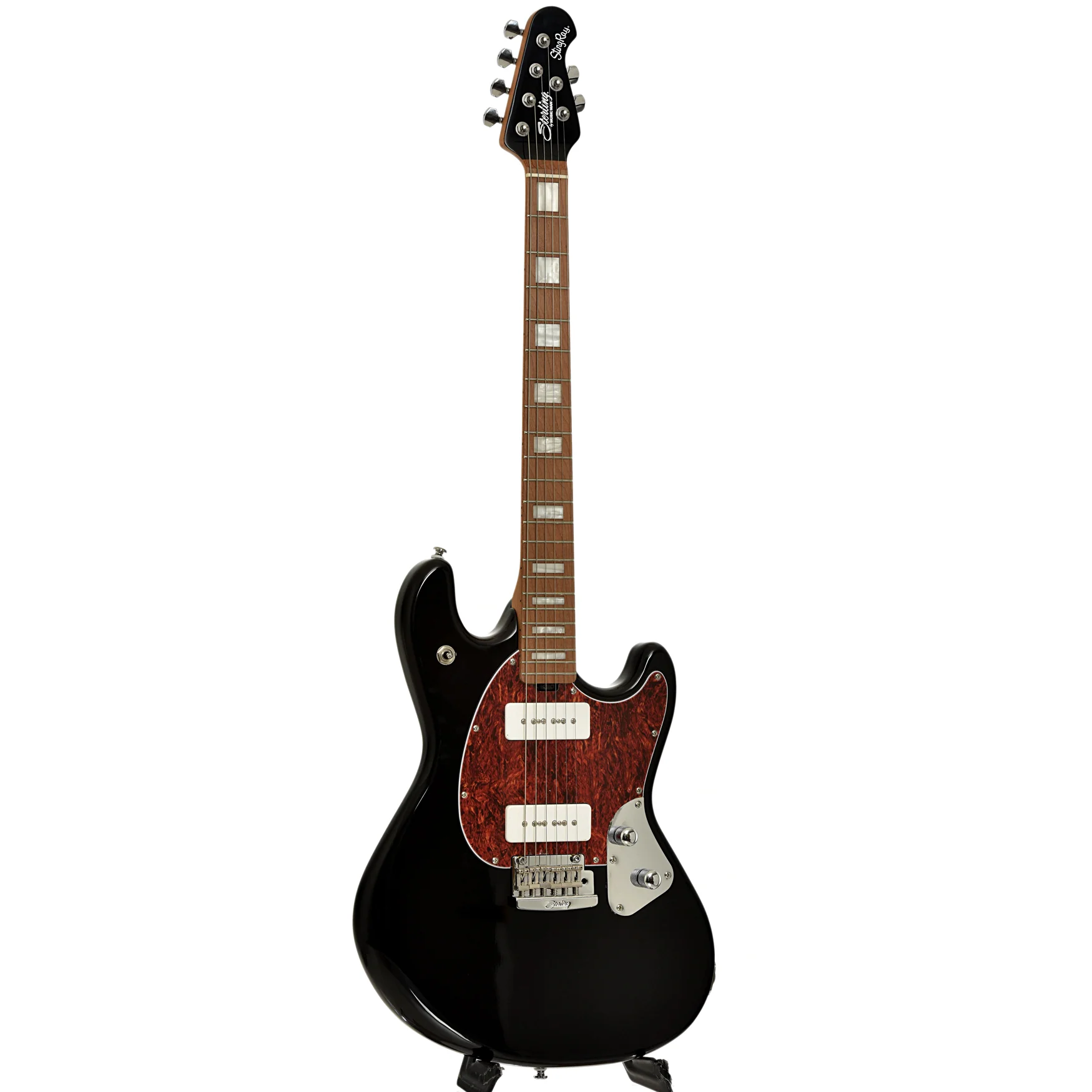 Sterling by Music Man StingRay Plus SR50X Electric Guitar, Black - Image 3