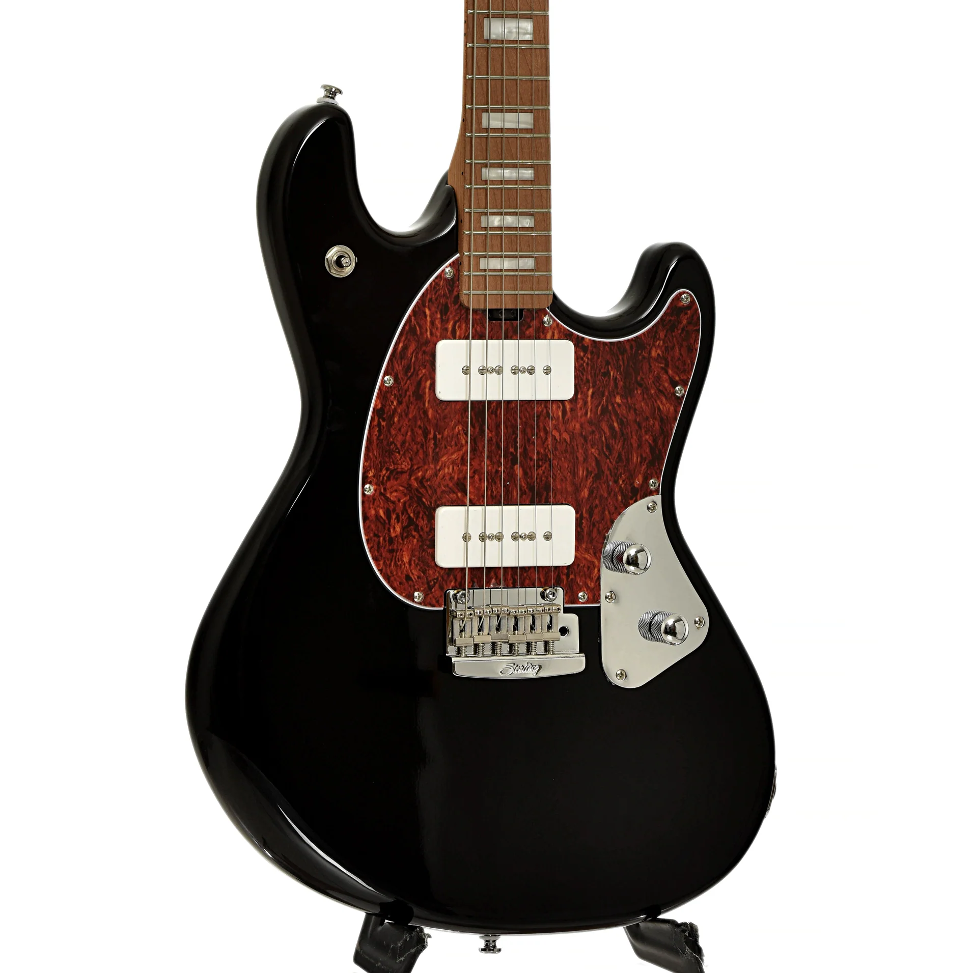 Sterling by Music Man StingRay Plus SR50X Electric Guitar, Black - Image 4