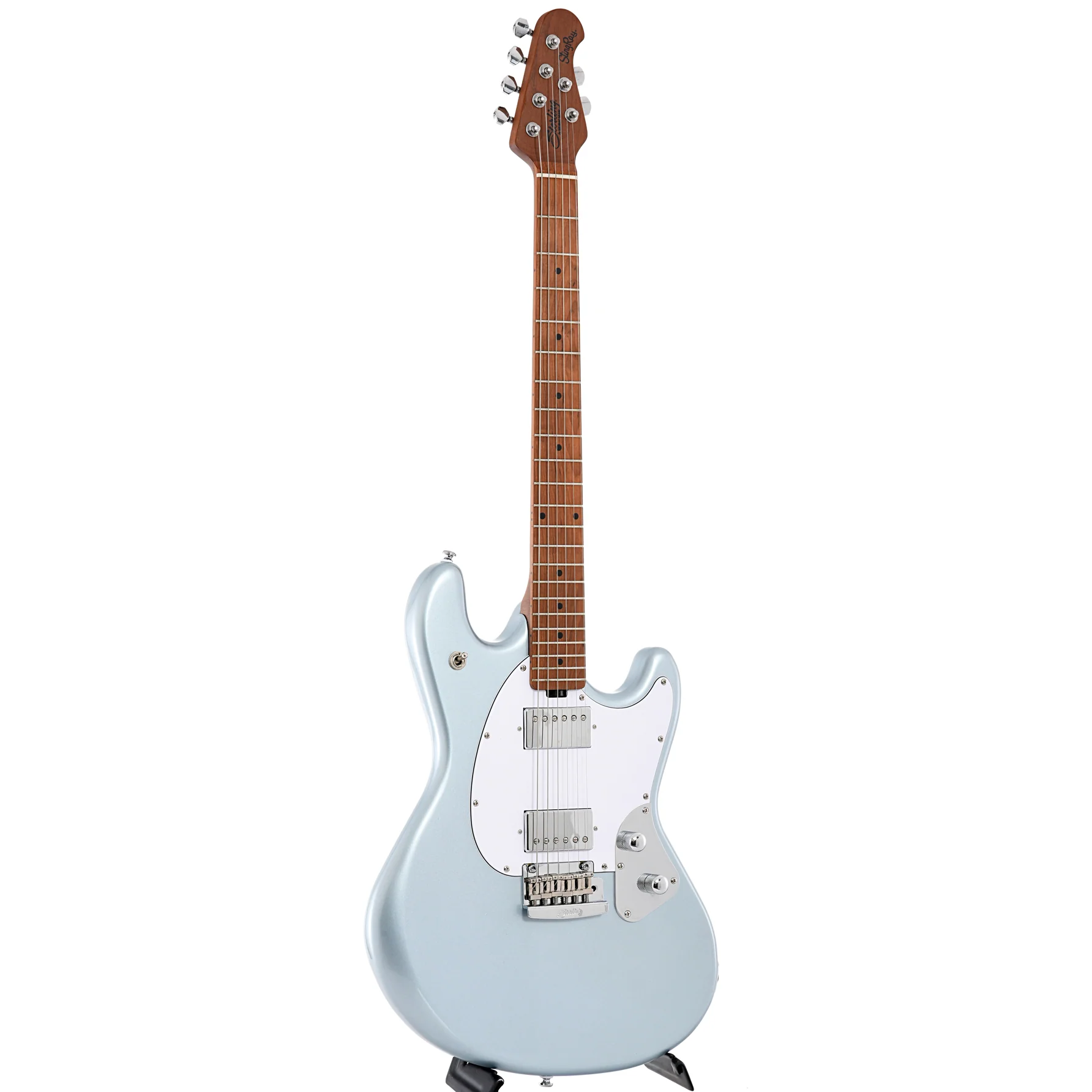 Sterling by Music Man StingRay SR50 Electric Guitar, Firemist Silver - Image 11