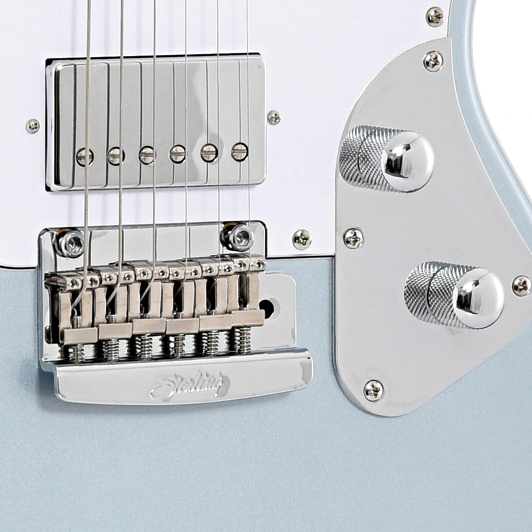 Sterling by Music Man StingRay SR50 Electric Guitar, Firemist Silver - Image 4